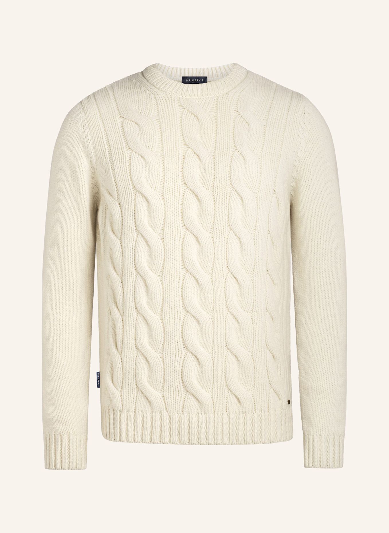 MR MARVIS Pullover THE CABLE KNIT PULLOVER: WEISS
