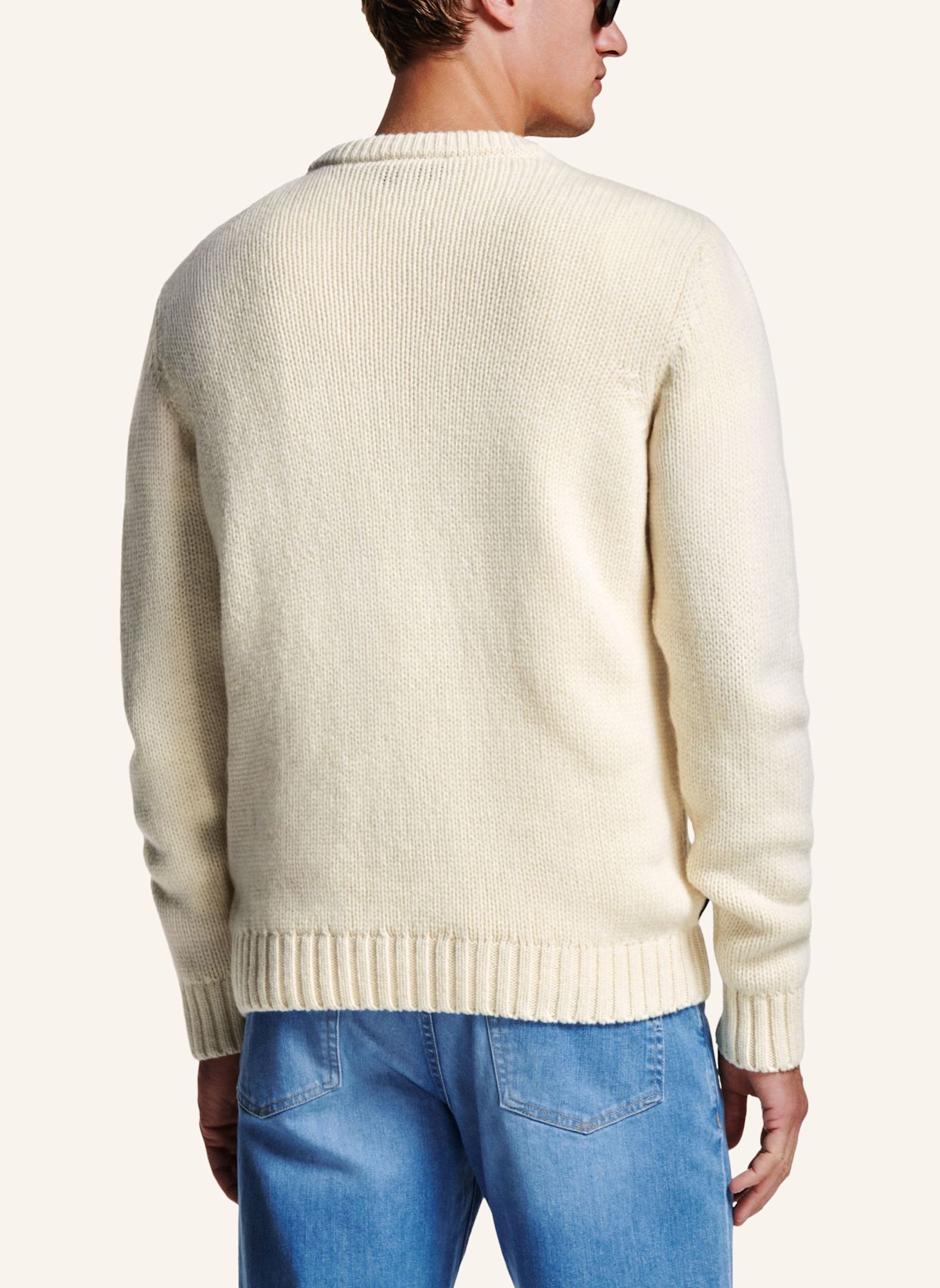 MR MARVIS Pullover THE CABLE KNIT PULLOVER: WEISS