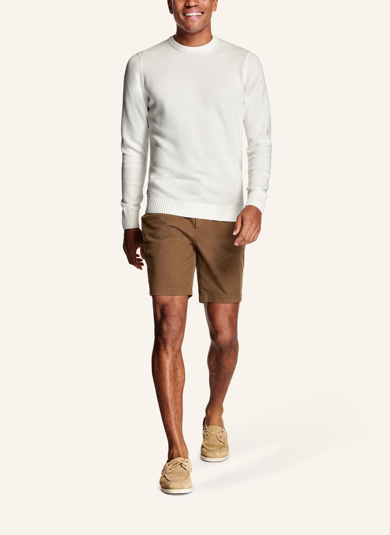 MR MARVIS Pullover THE MIDWEIGHT CREW: WEISS
