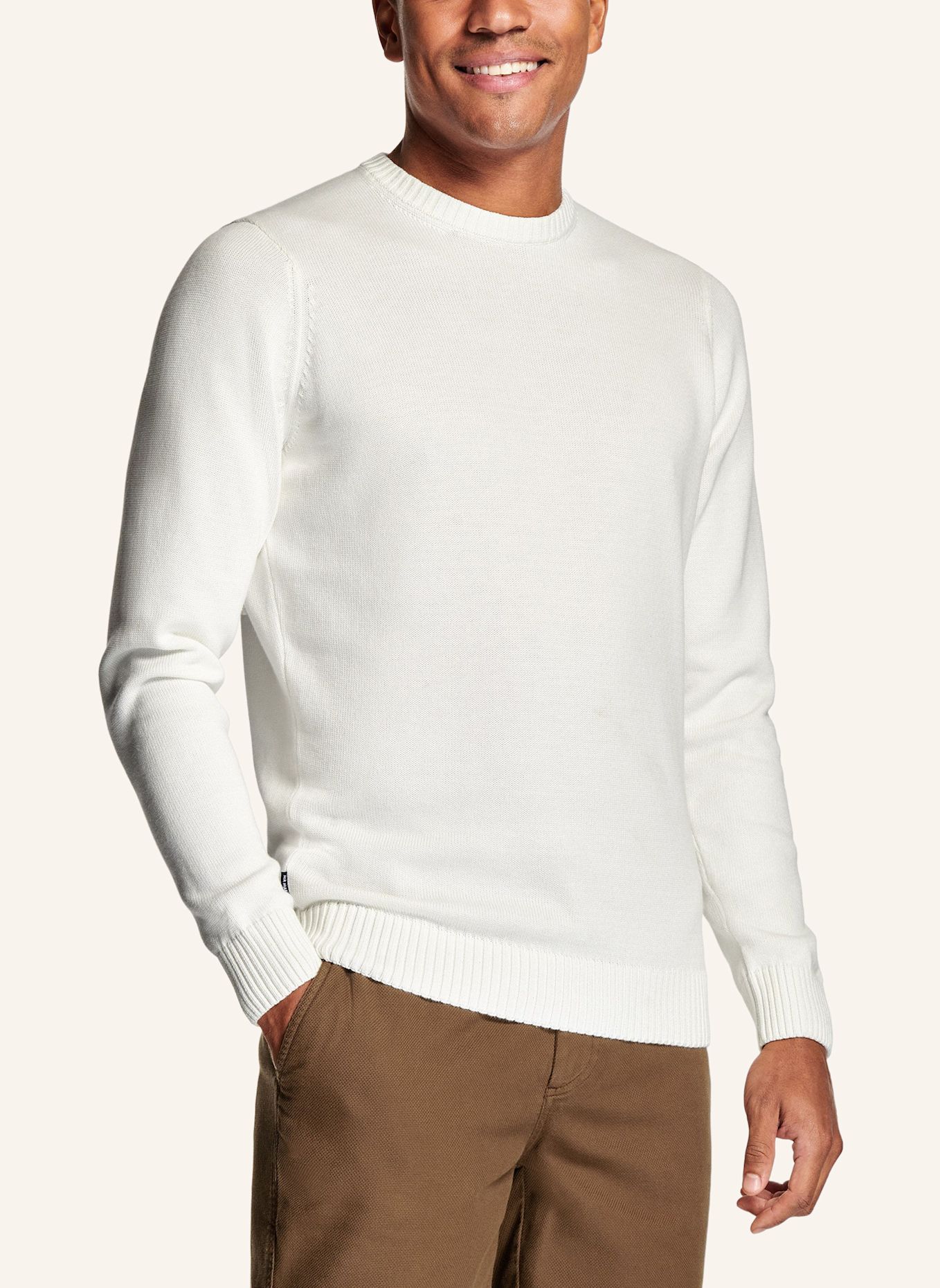 MR MARVIS Pullover THE MIDWEIGHT CREW: WEISS