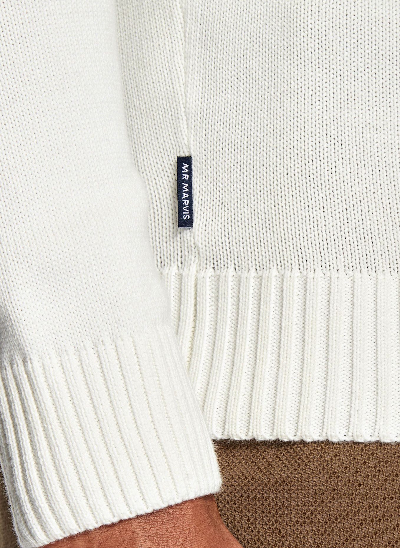 MR MARVIS Pullover THE MIDWEIGHT CREW: WEISS