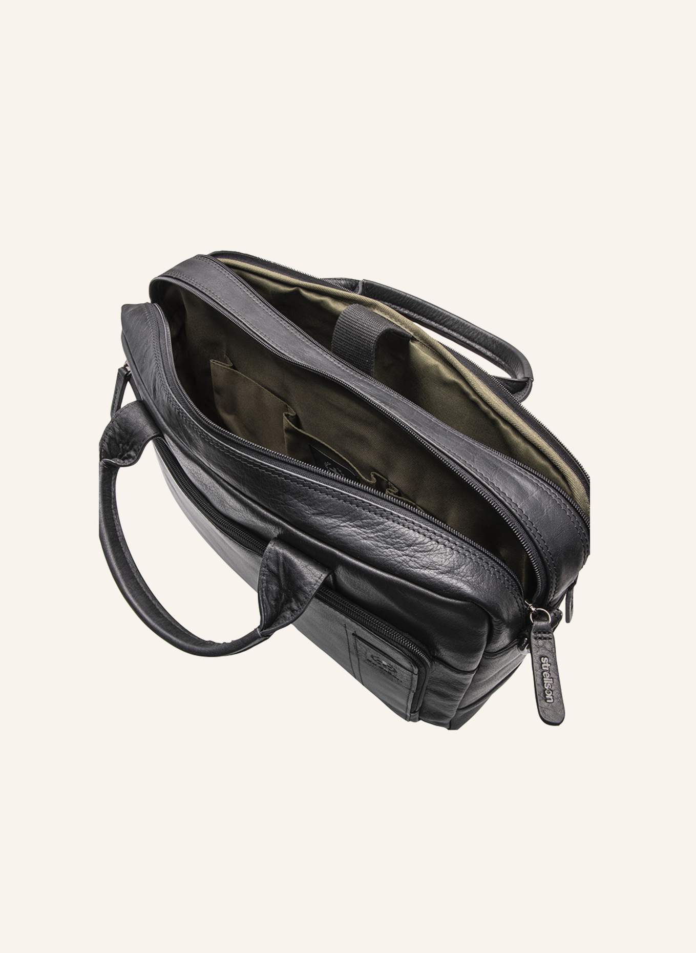 STRELLSON Aktentasche HYDE PARK CHARLES: SCHWARZ