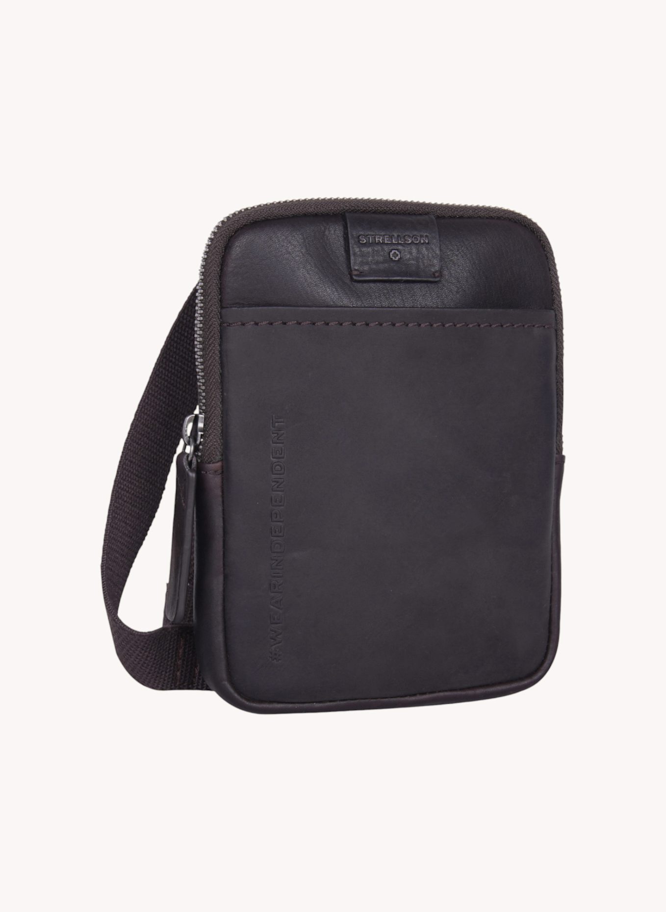 STRELLSON Schultertasche BRICK LANE BRIAN: DUNKELBRAUN