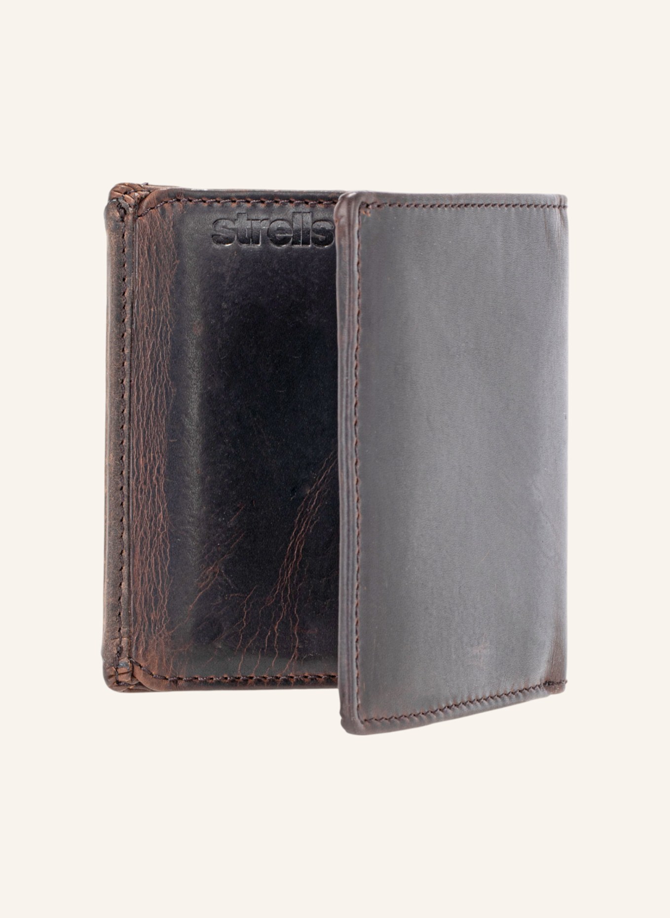 STRELLSON Billfold CAMDEN HENDRIX: DUNKELBRAUN