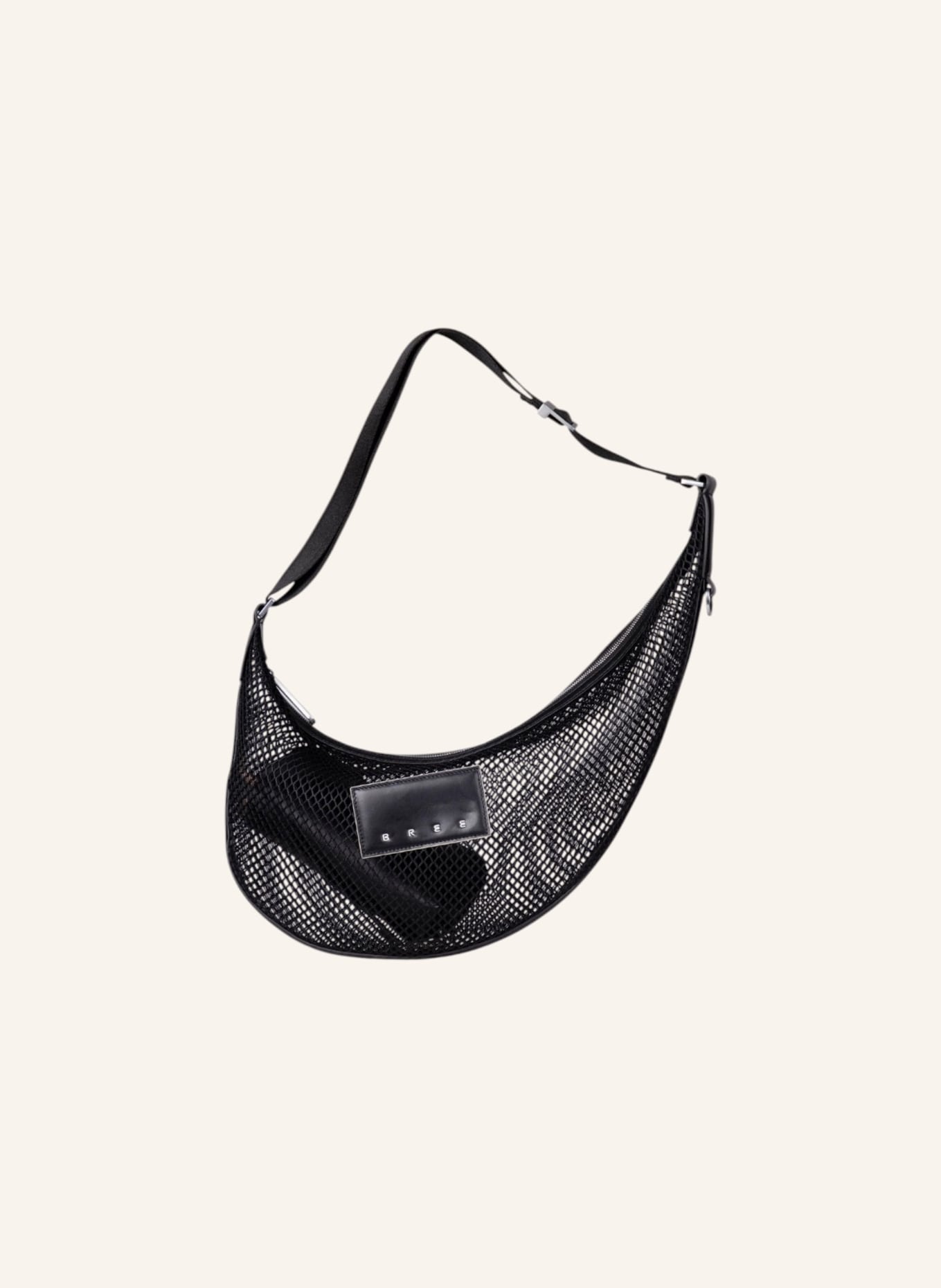 BREE Schultertasche THE AIRYS HUGO: SCHWARZ