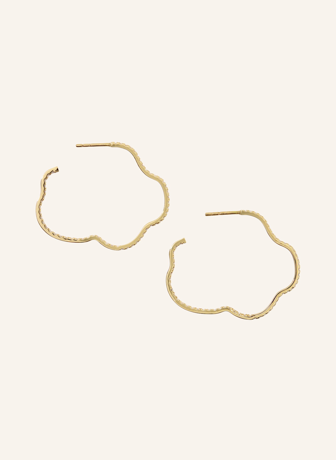 VIERI Ohrring WOLKEN BRILLANTEN PAVÉ: GOLD