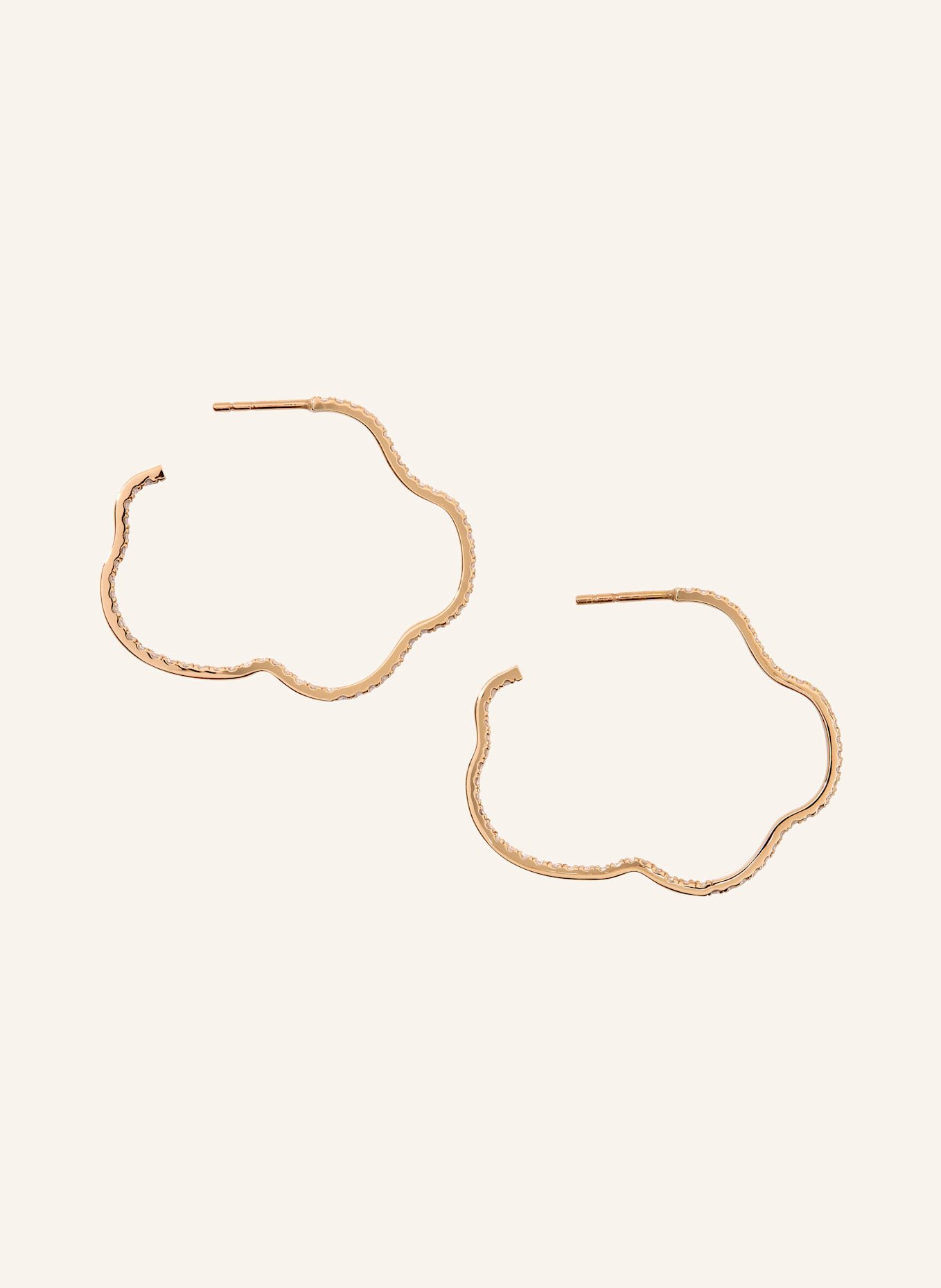 VIERI Ohrring WOLKEN BRILLANTEN PAVÉ: WEISSGOLD