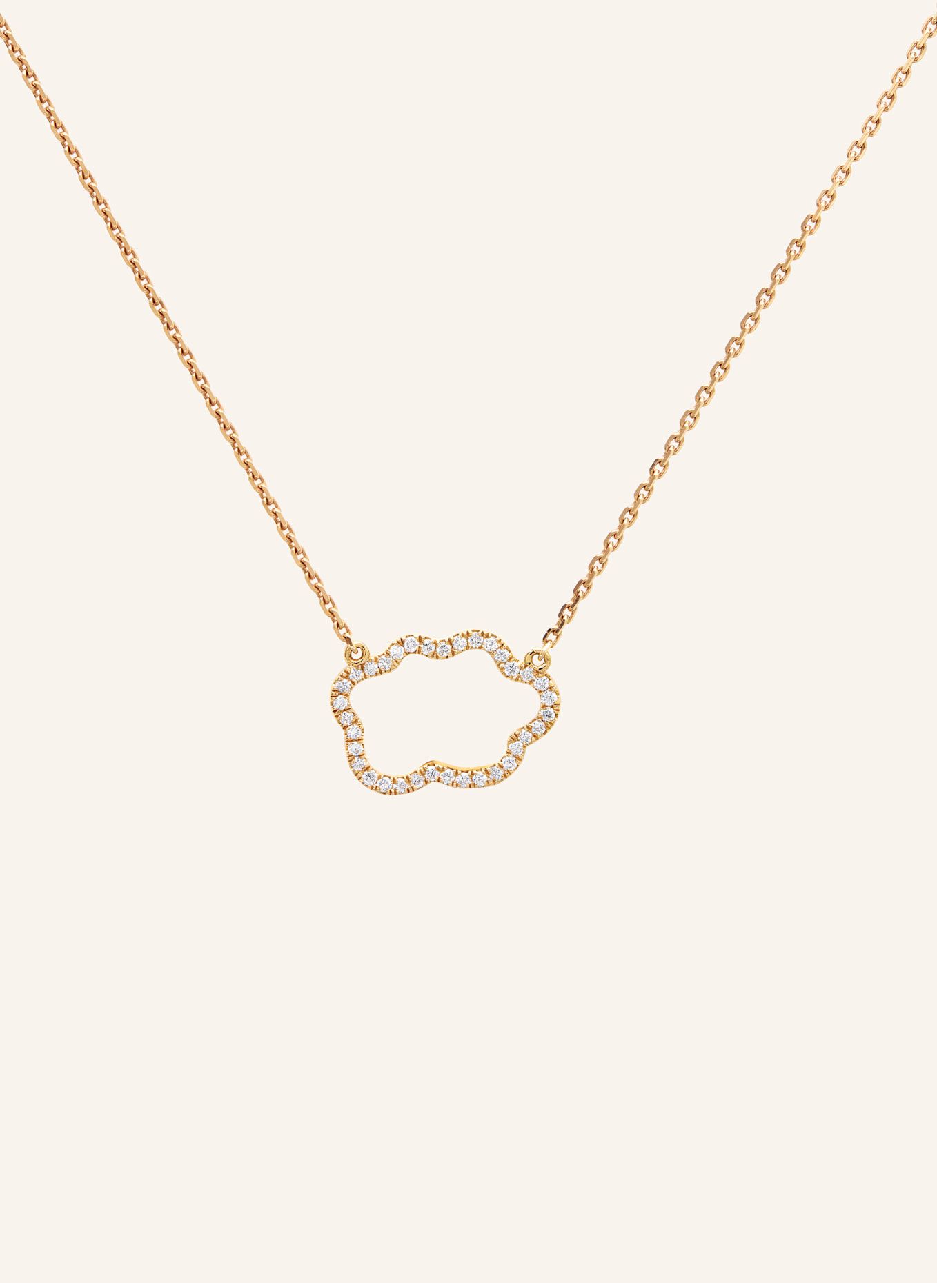 VIERI Kette WOLKE SILHOUETTE BRILLANTEN: GOLD