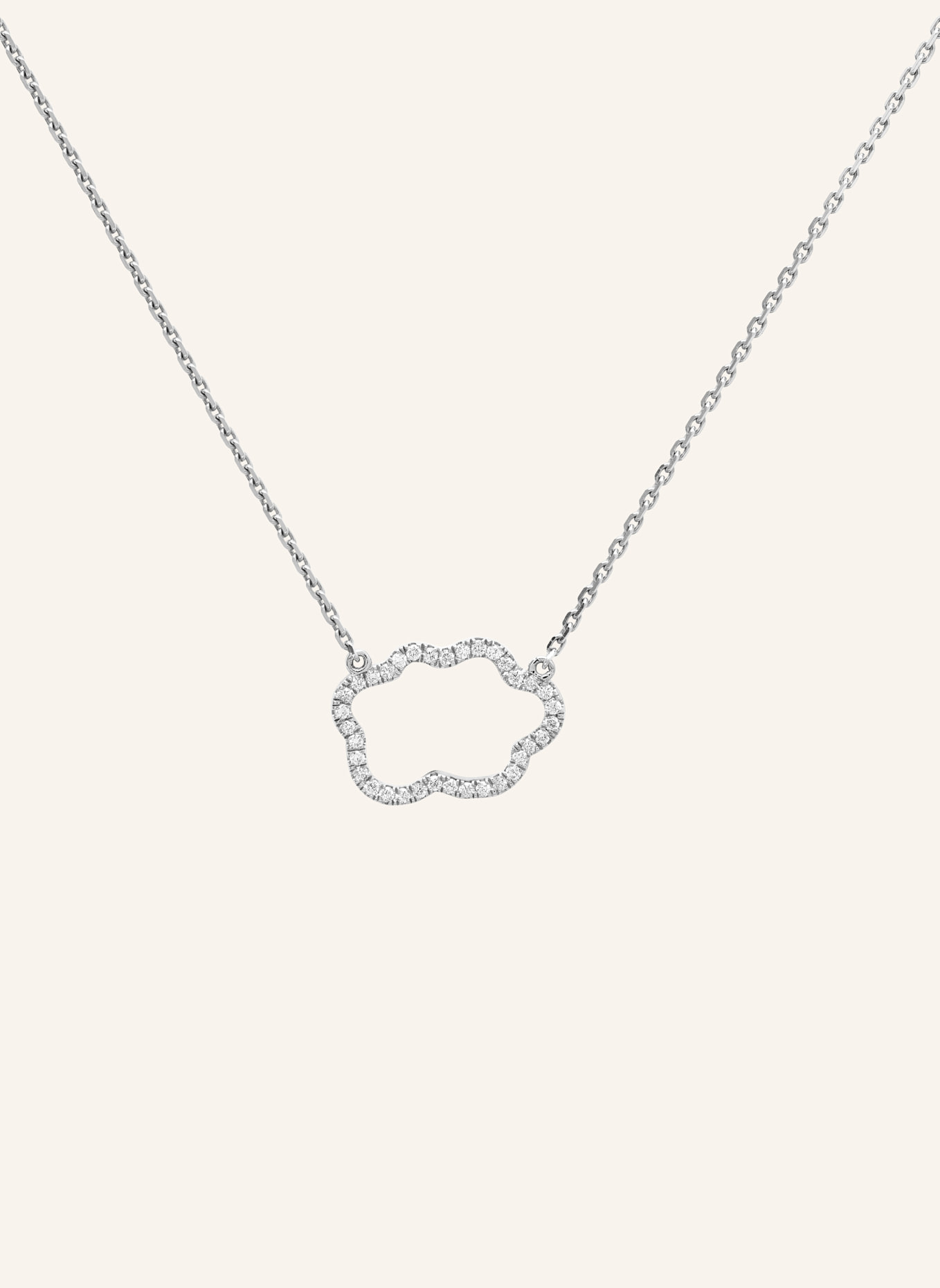 VIERI Kette WOLKE SILHOUETTE BRILLANTEN: WEISSGOLD