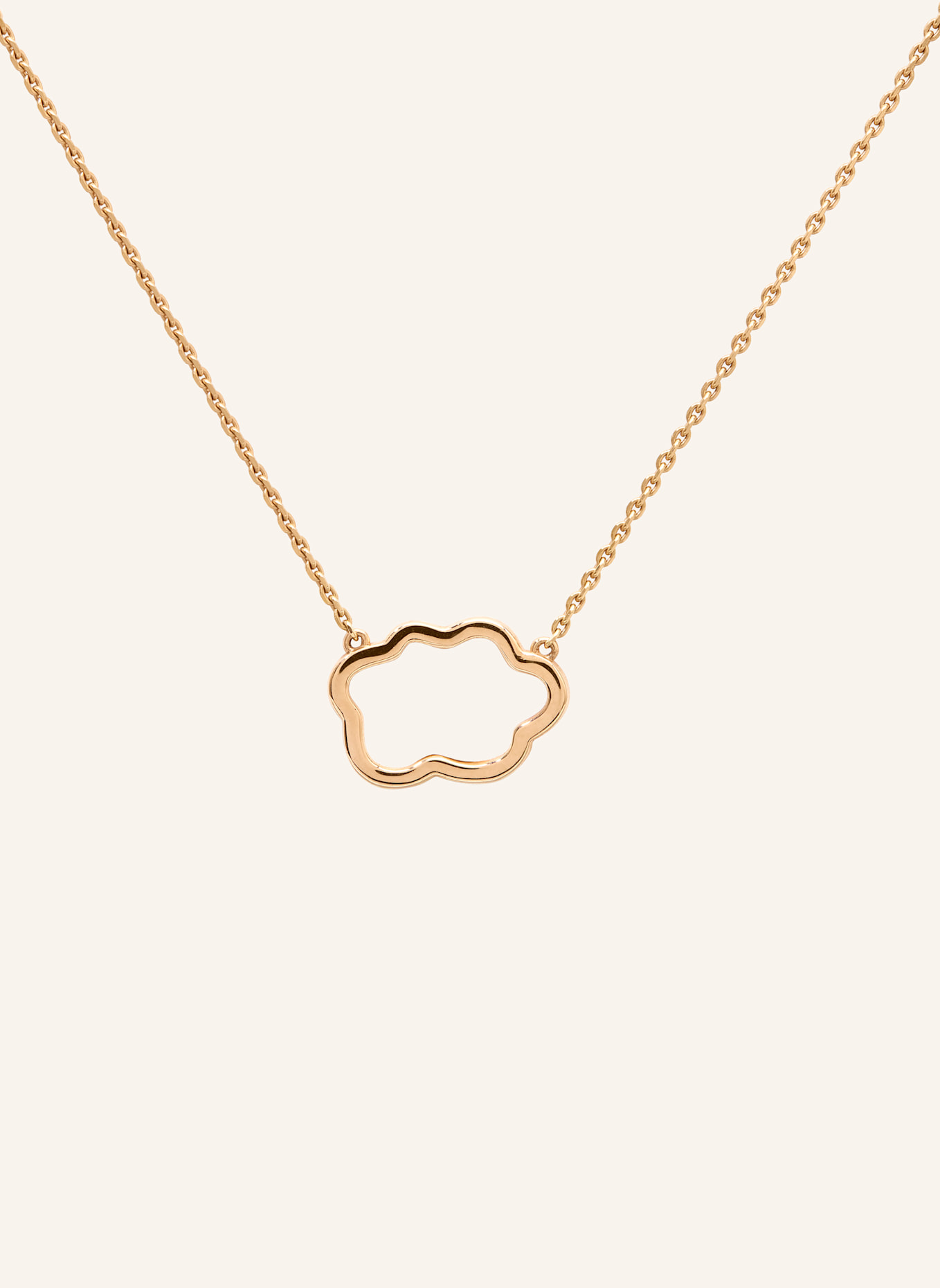VIERI Kette WOLKE SILHOUETTE GOLD: ROSÉGOLD