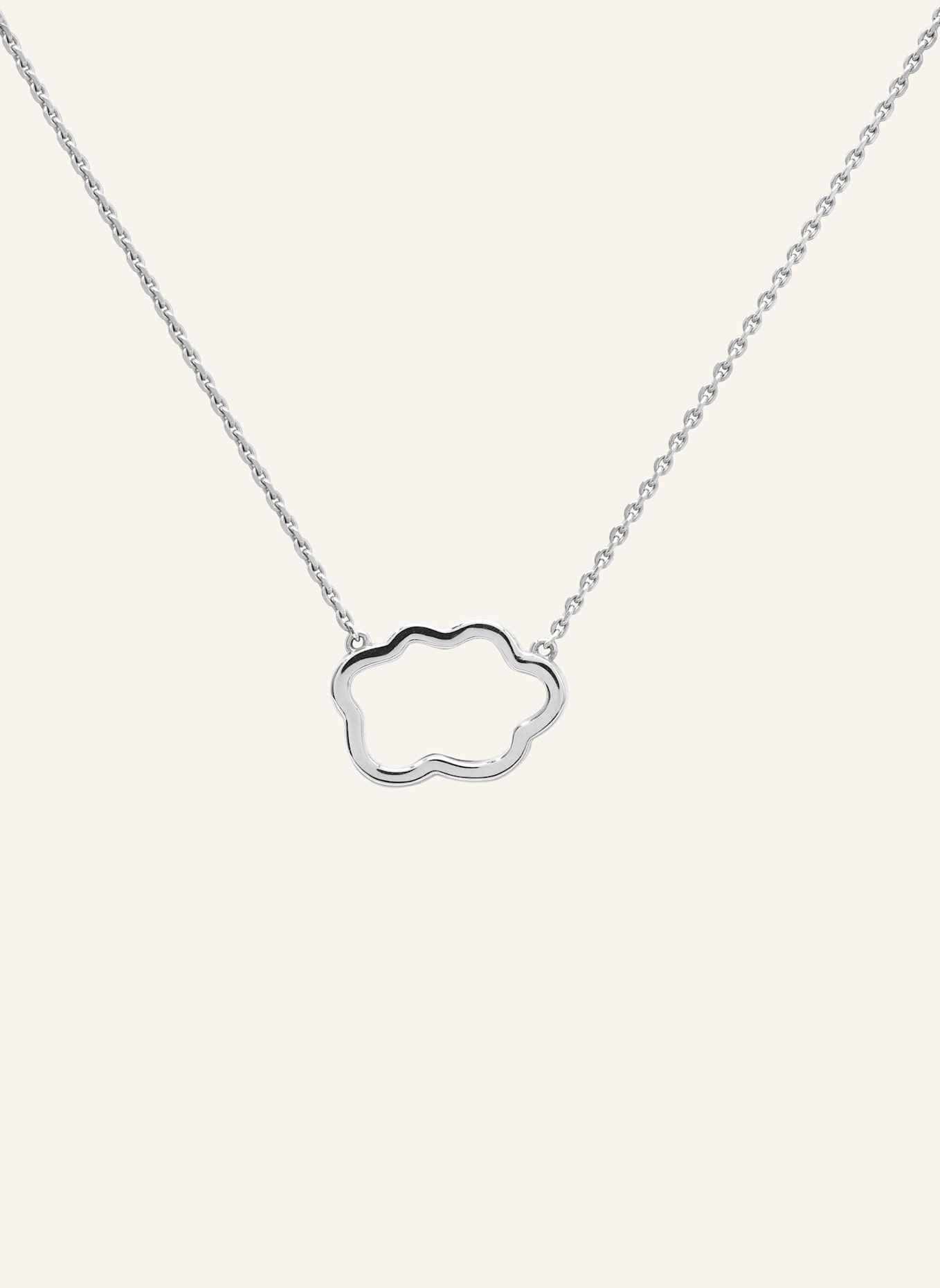 VIERI Kette WOLKE SILHOUETTE GOLD: WEISSGOLD