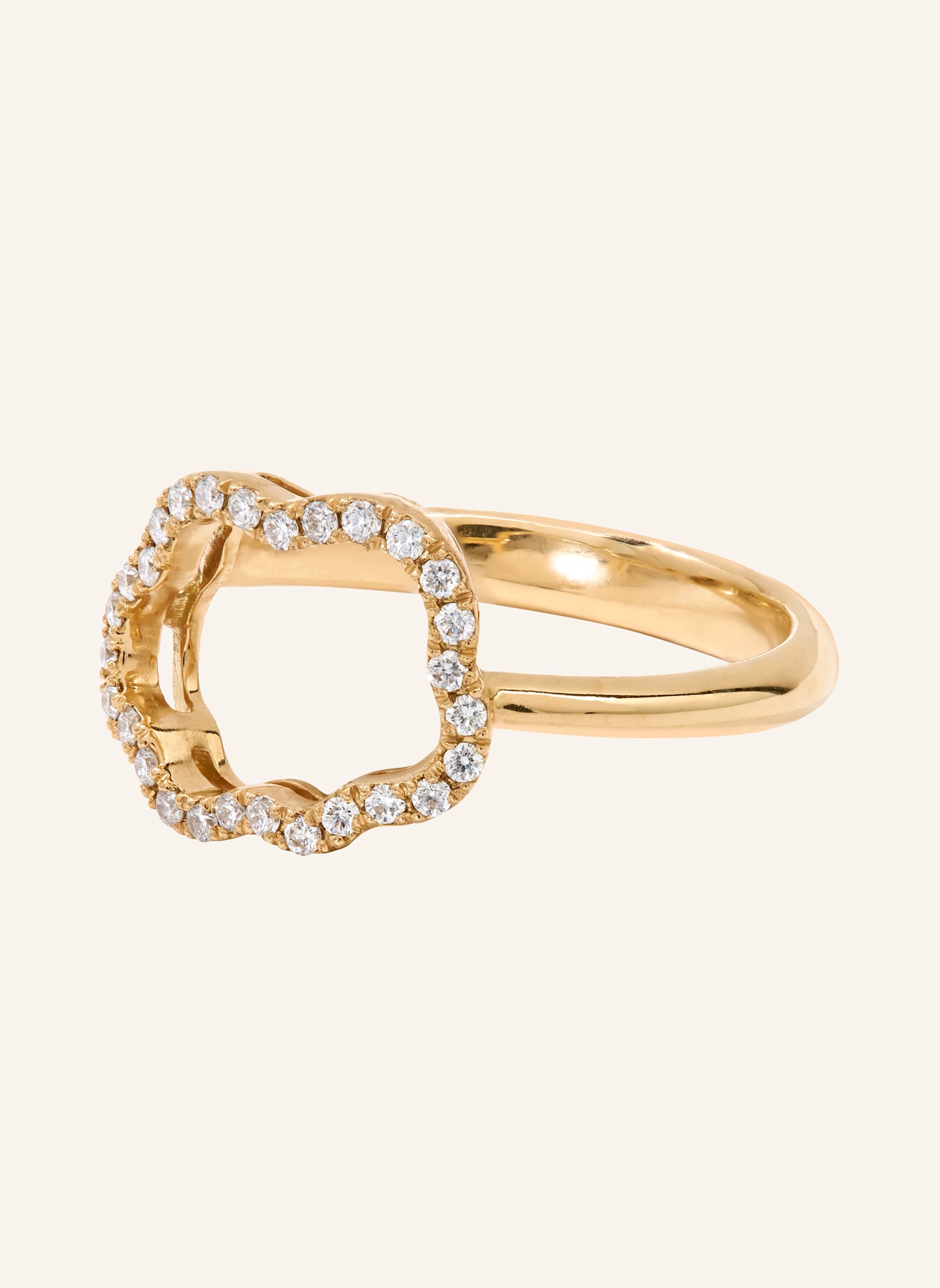 VIERI Ring WOLKE SILHOUETTE BRILLANTEN: GOLD