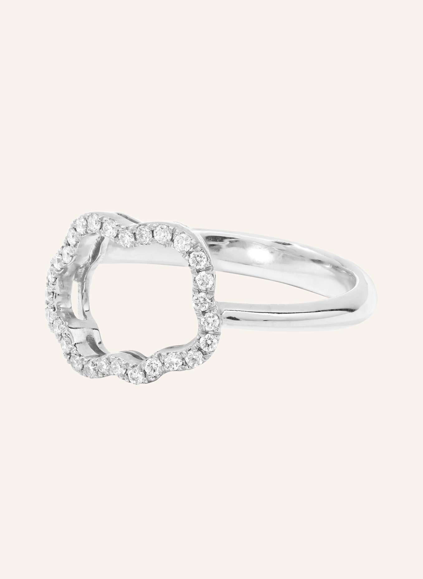 VIERI Ring WOLKE SILHOUETTE BRILLANTEN: WEISSGOLD