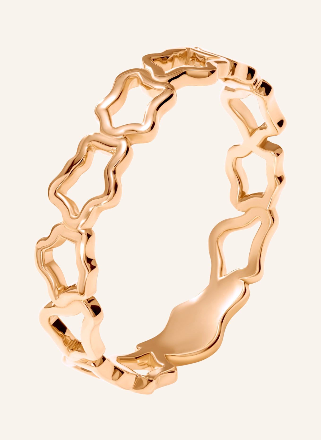 VIERI Ring WOLKEN SILHOUETTEN GOLD: ROSÉGOLD