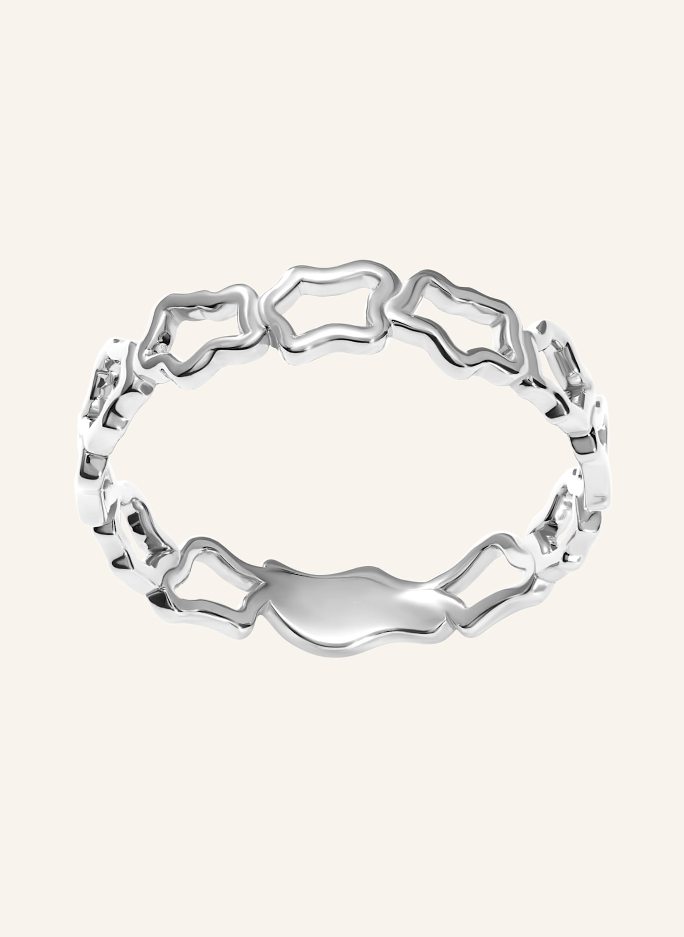 VIERI Ring WOLKEN SILHOUETTEN GOLD: WEISSGOLD