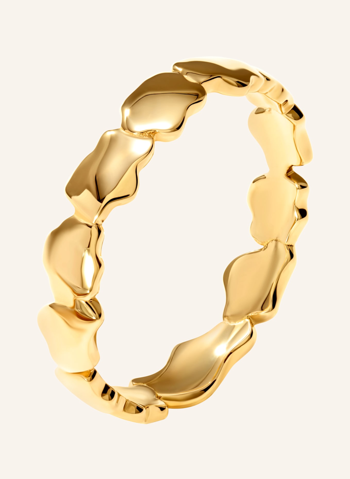 VIERI Ring WOLKEN SILHOUETTEN MARKANT: GOLD