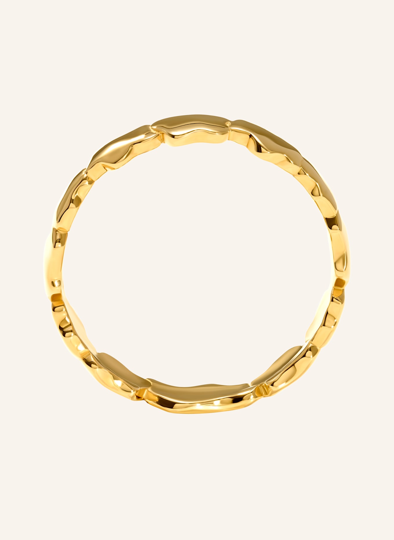 VIERI Ring WOLKEN SILHOUETTEN MARKANT: GOLD