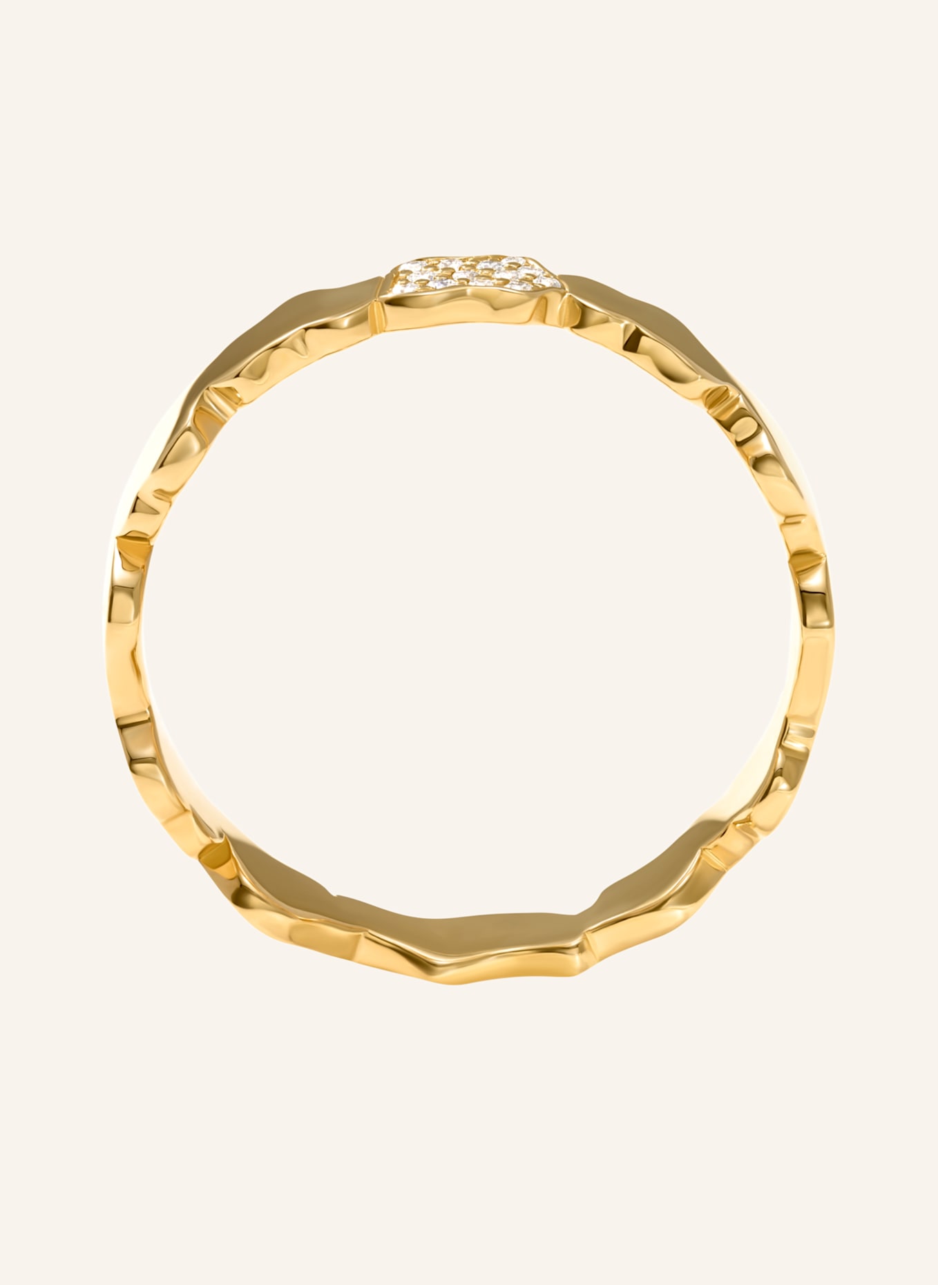 VIERI Ring WOLKEN SILHOUETTEN GOLD BRILLANTEN: GOLD