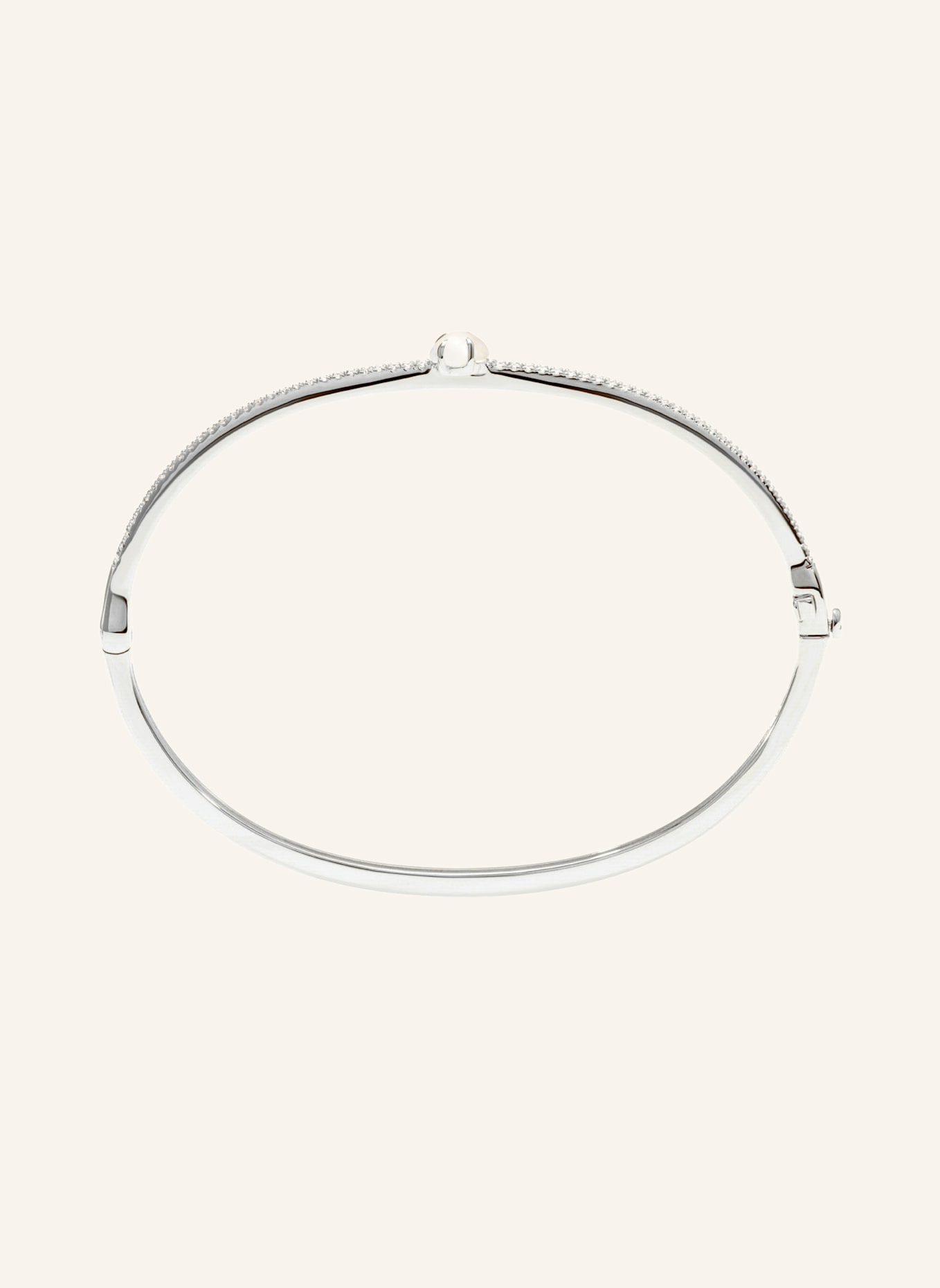 VIERI Armreif WOLKE MILCHQUARZ BRILLANT PAVÉ: WEISSGOLD