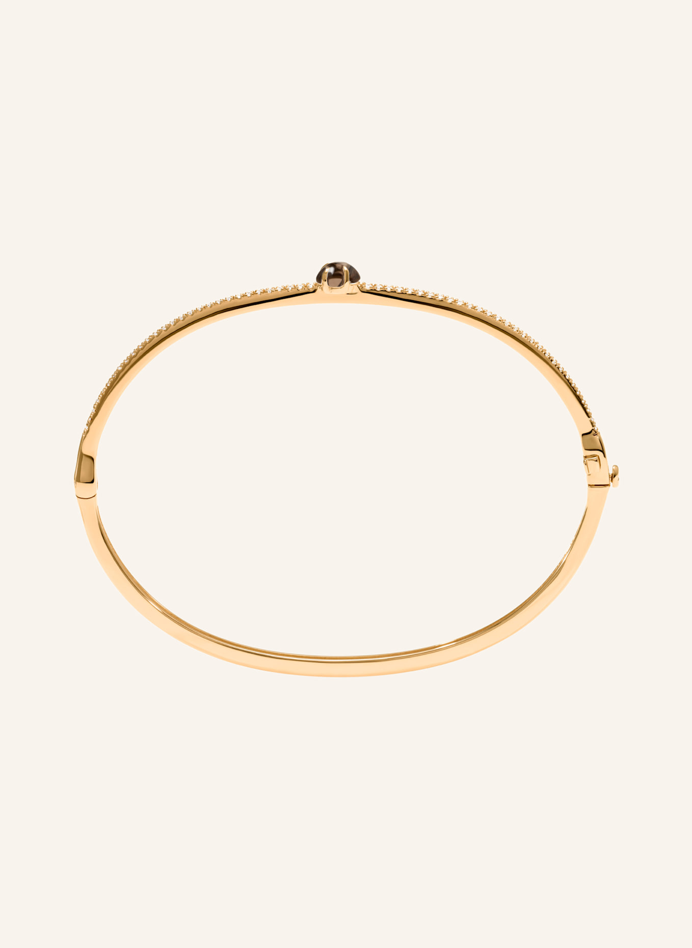 VIERI Armreif WOLKE RAUCHQUARZ BRILLANT PAVÉ: ROSÉGOLD