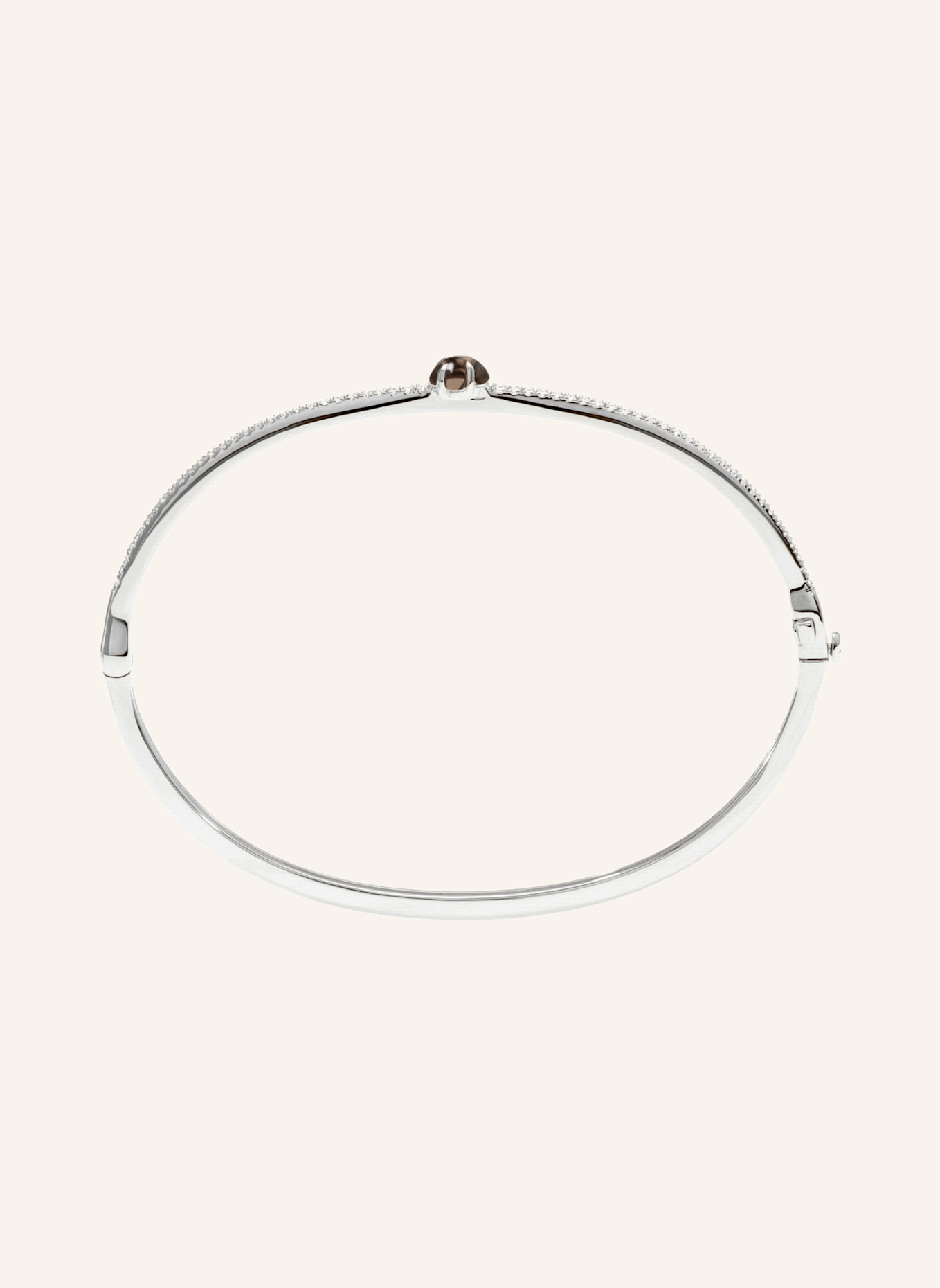 VIERI Armreif WOLKE RAUCHQUARZ BRILLANT PAVÉ: WEISSGOLD