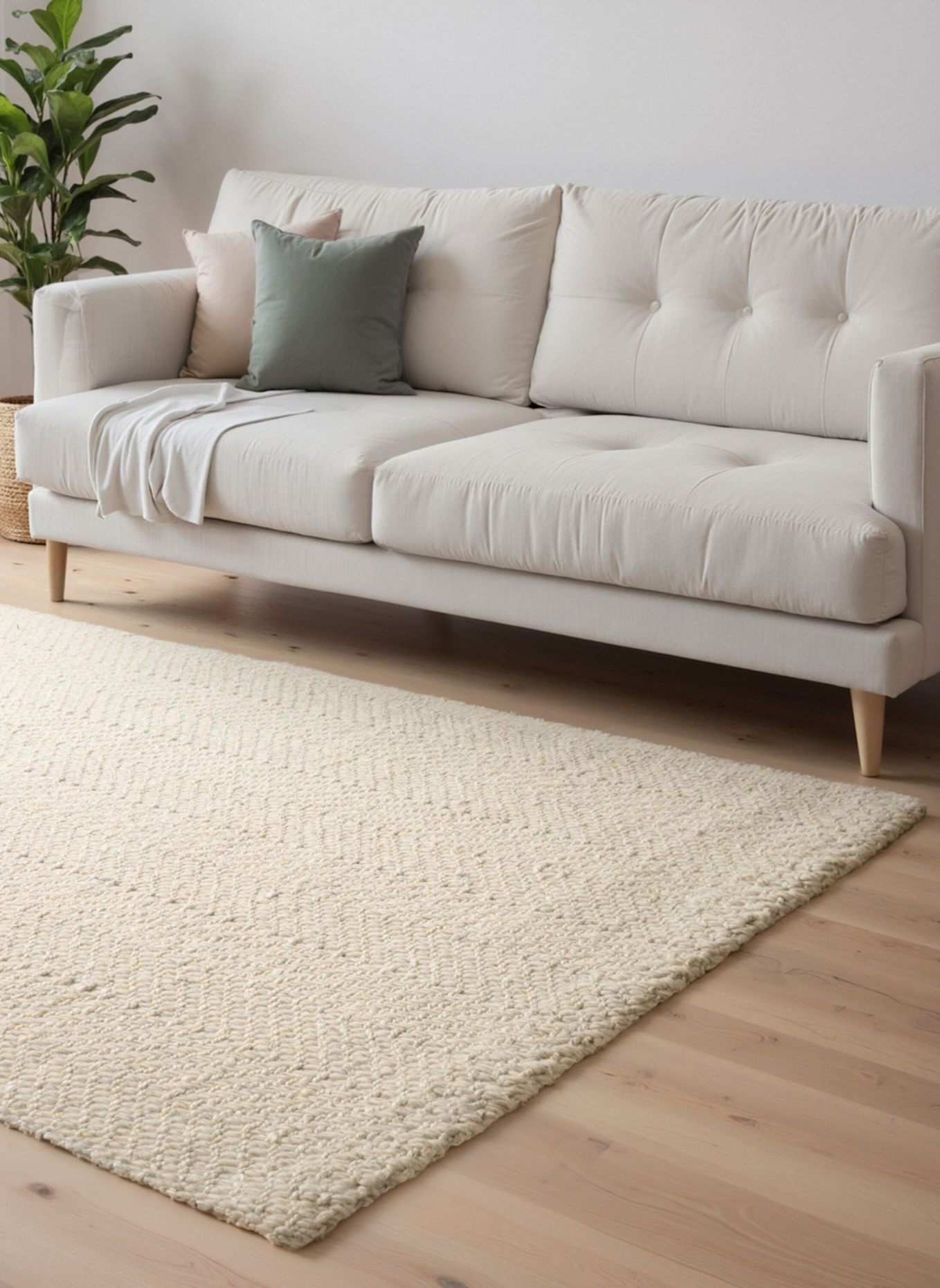 ELLE Decoration Teppich MAJOLI: WEISS