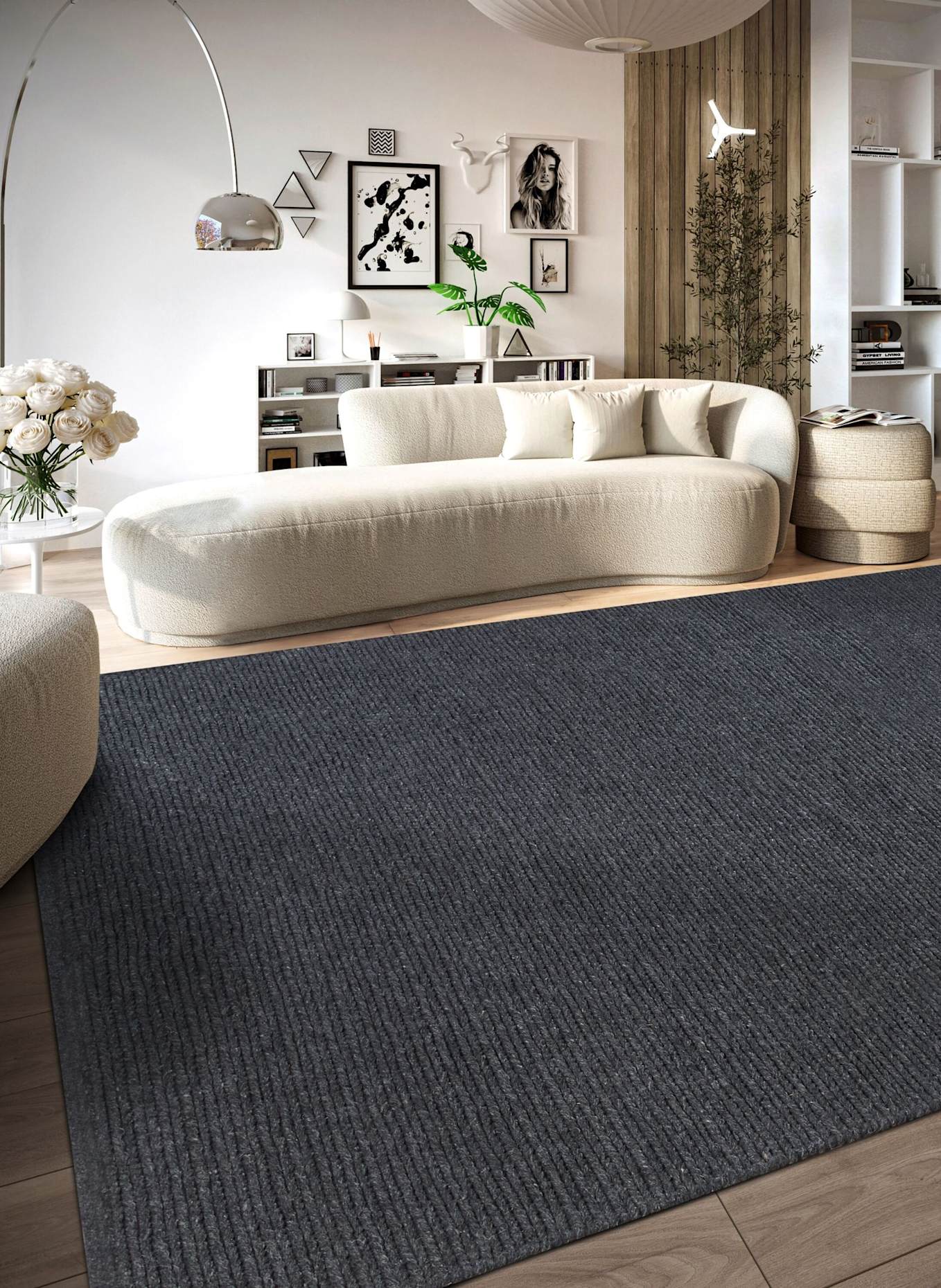 Villeroy & Boch Teppich FRANCOIS: DUNKELGRAU/ SCHWARZ