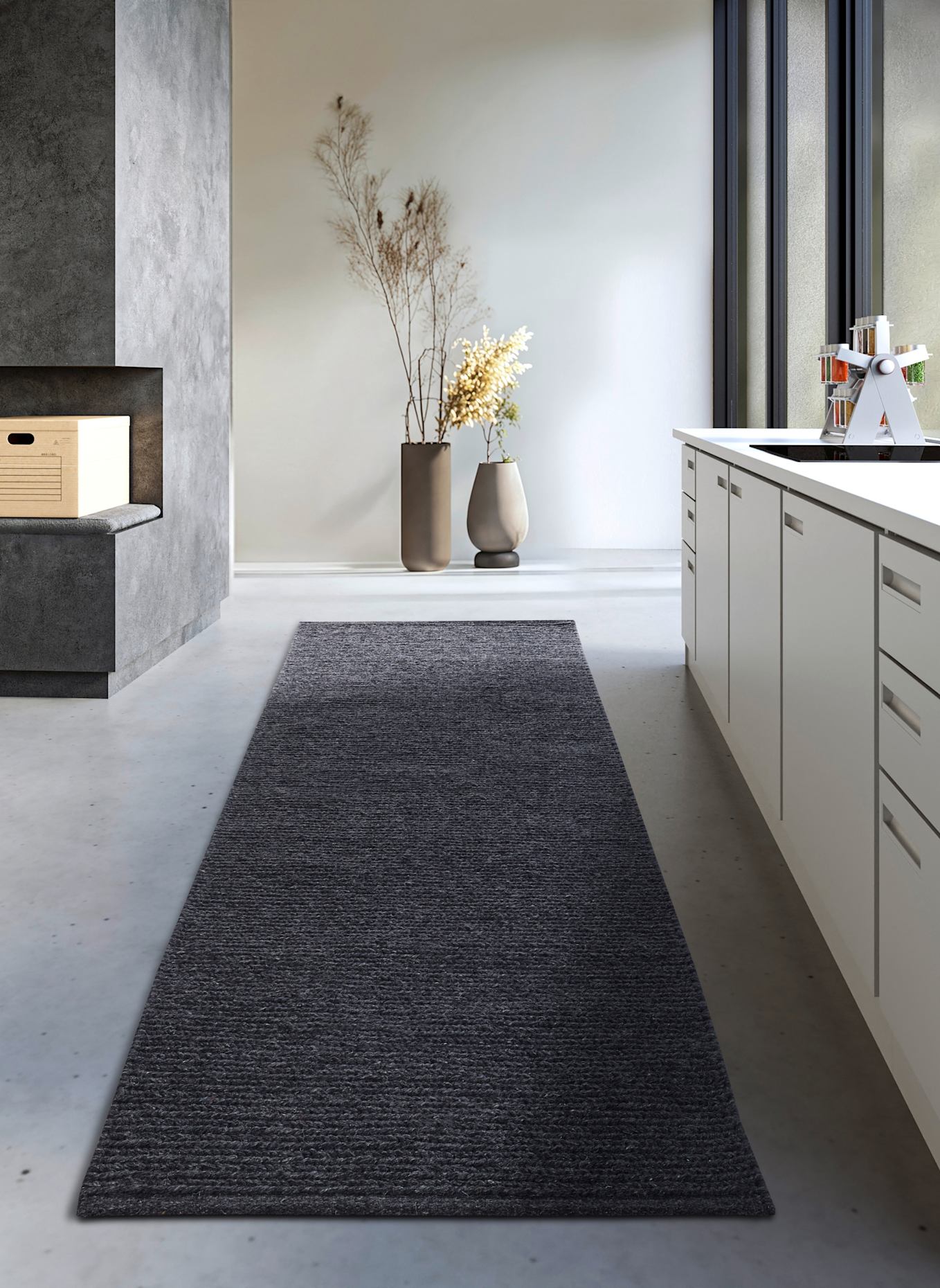 Villeroy & Boch Teppich FRANCOIS: DUNKELGRAU/ SCHWARZ