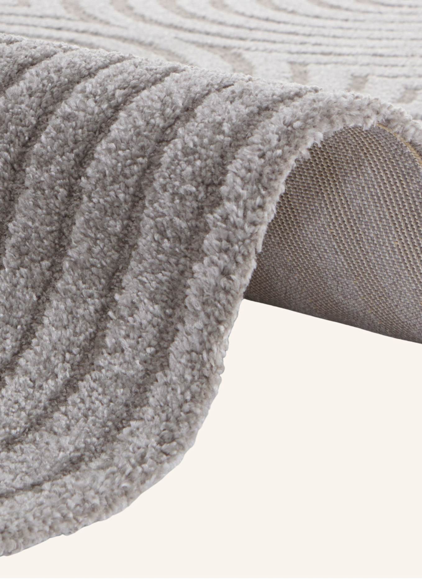 ELLE Decoration Teppich PANGLAO: GRAU/ DUNKELGRAU/ HELLGRAU/ SILBER