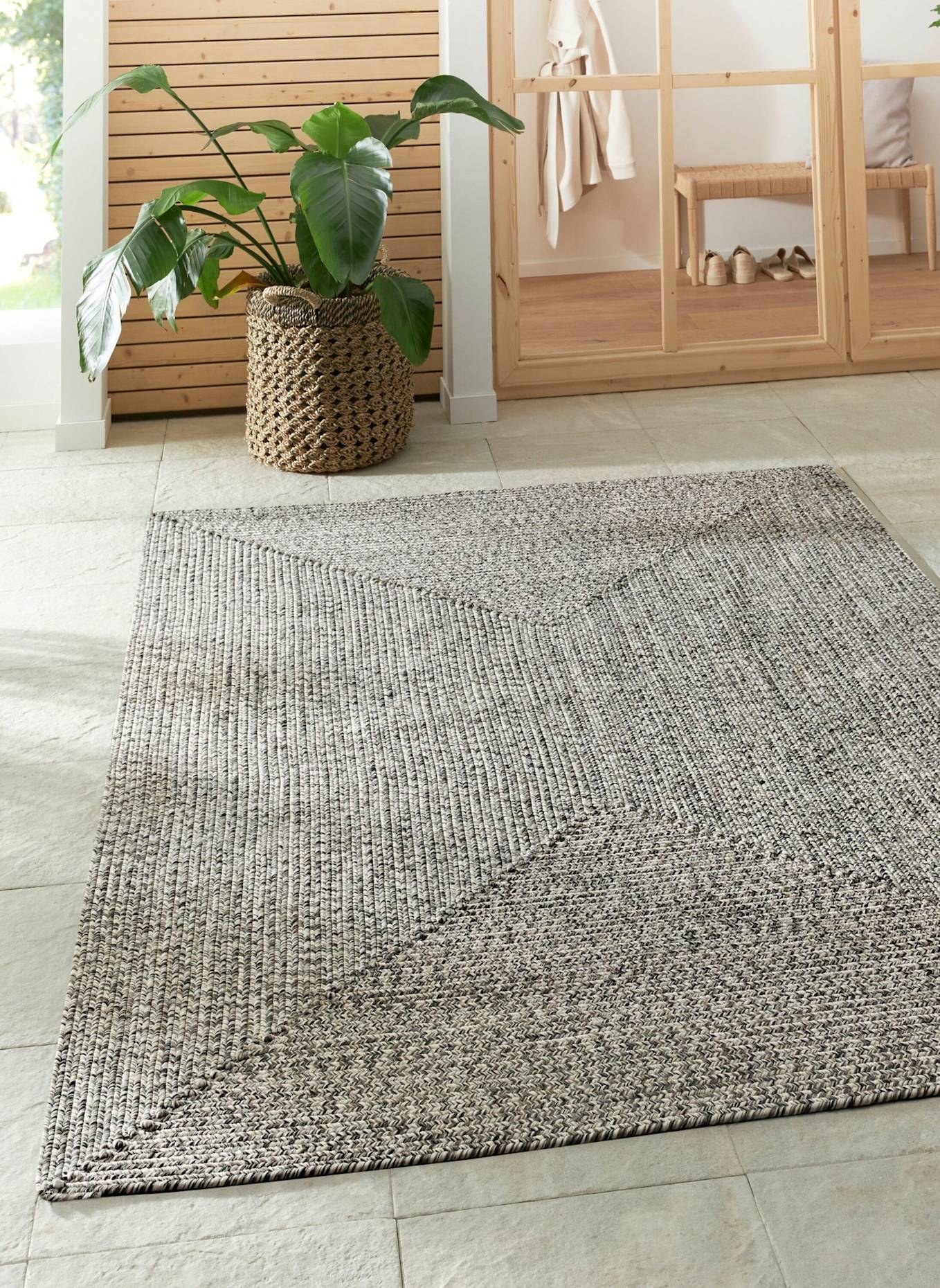 vikosa Teppich TRENZADO: GRAU