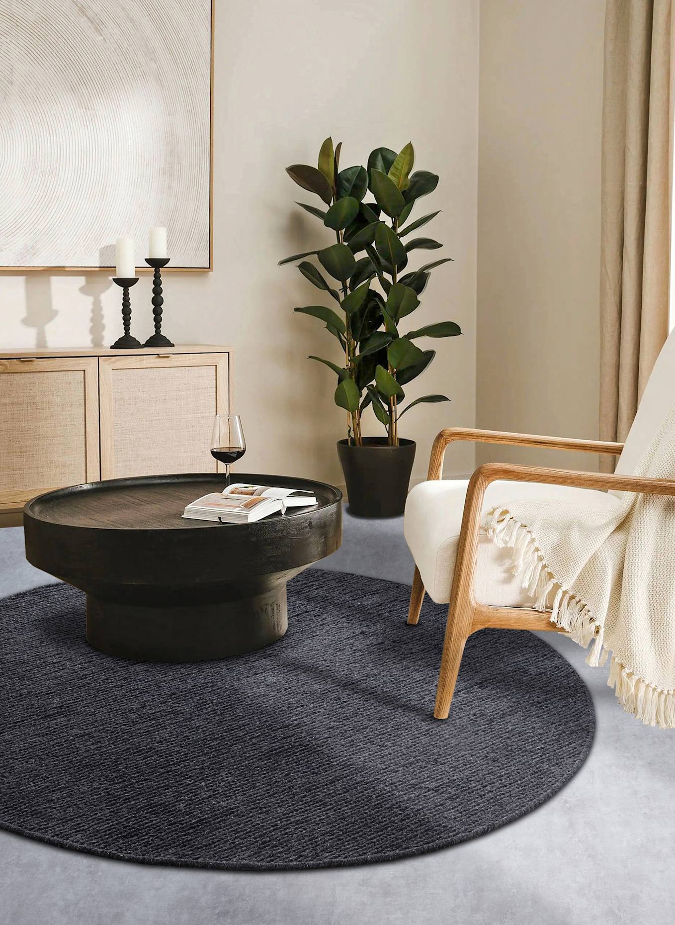 Villeroy & Boch Teppich FRANCOIS: DUNKELGRAU/ SCHWARZ