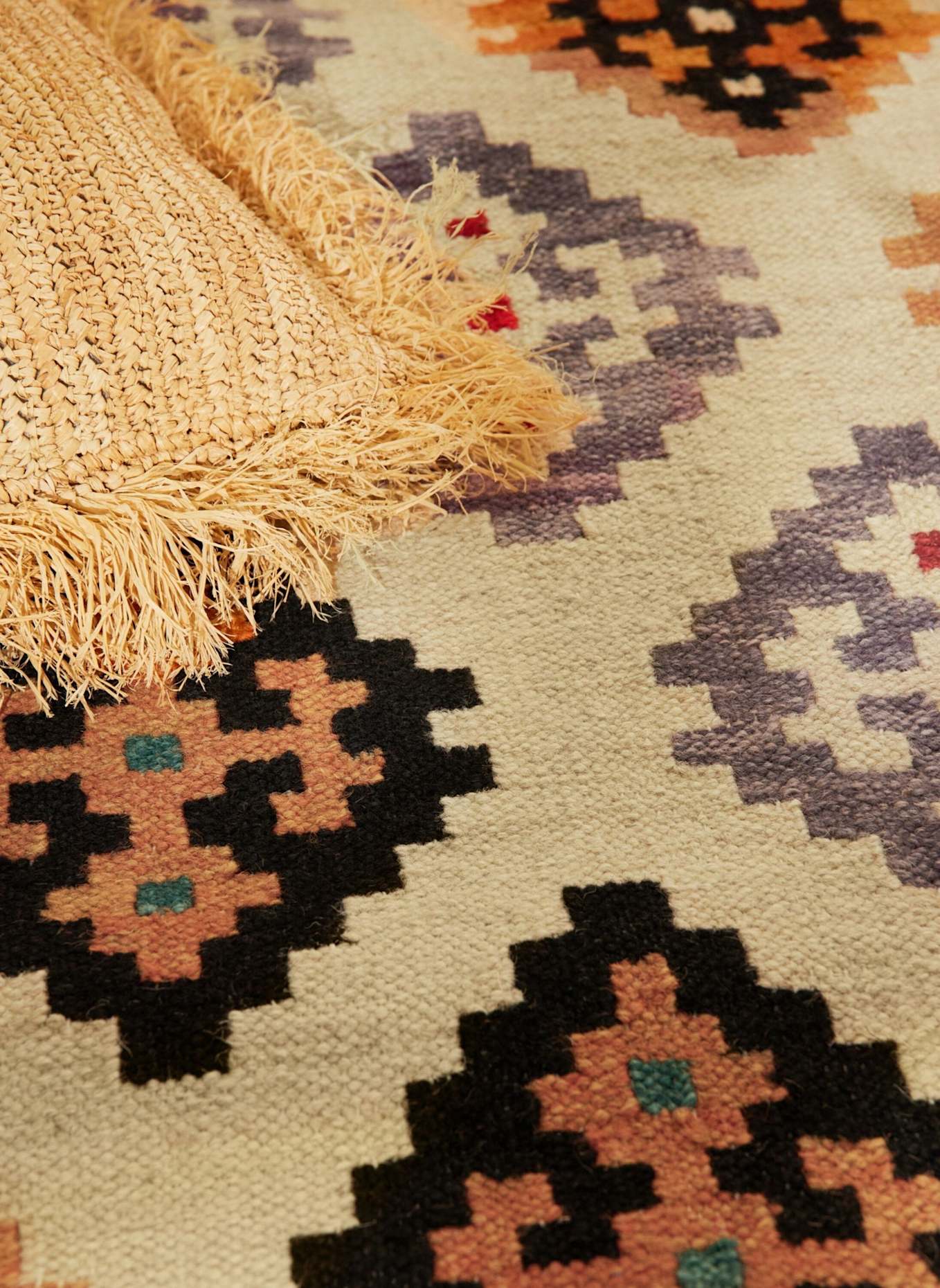 vikosa Teppich KIAN: ROT/ SCHWARZ/ ORANGE