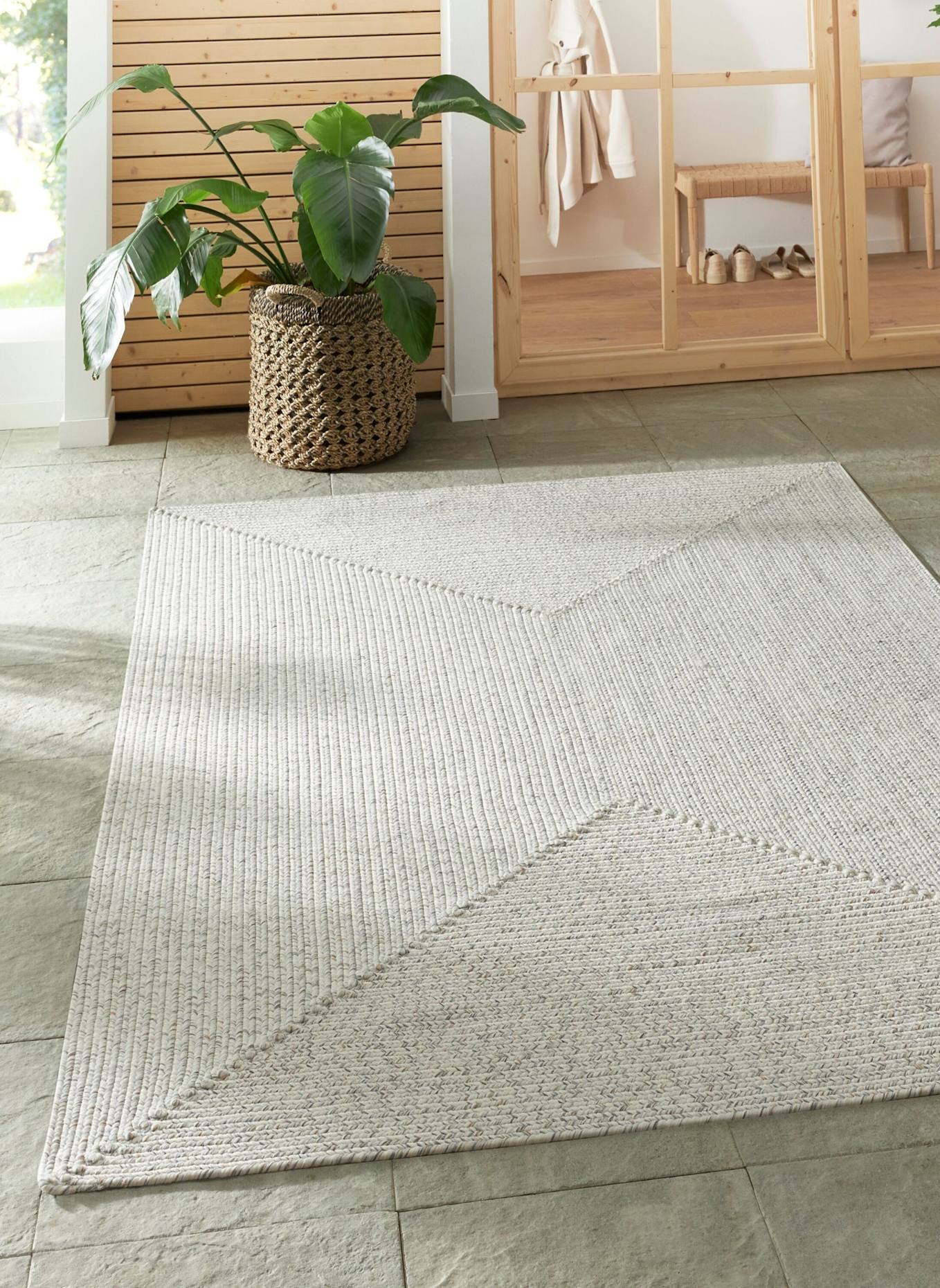 vikosa Teppich TRENZADO: SILBER/ HELLGRAU