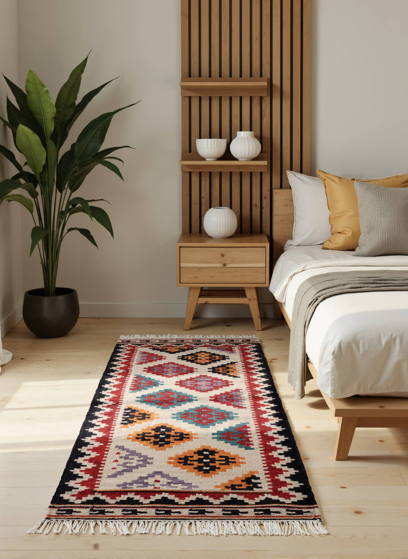 vikosa Teppich KIAN: ROT/ SCHWARZ/ ORANGE