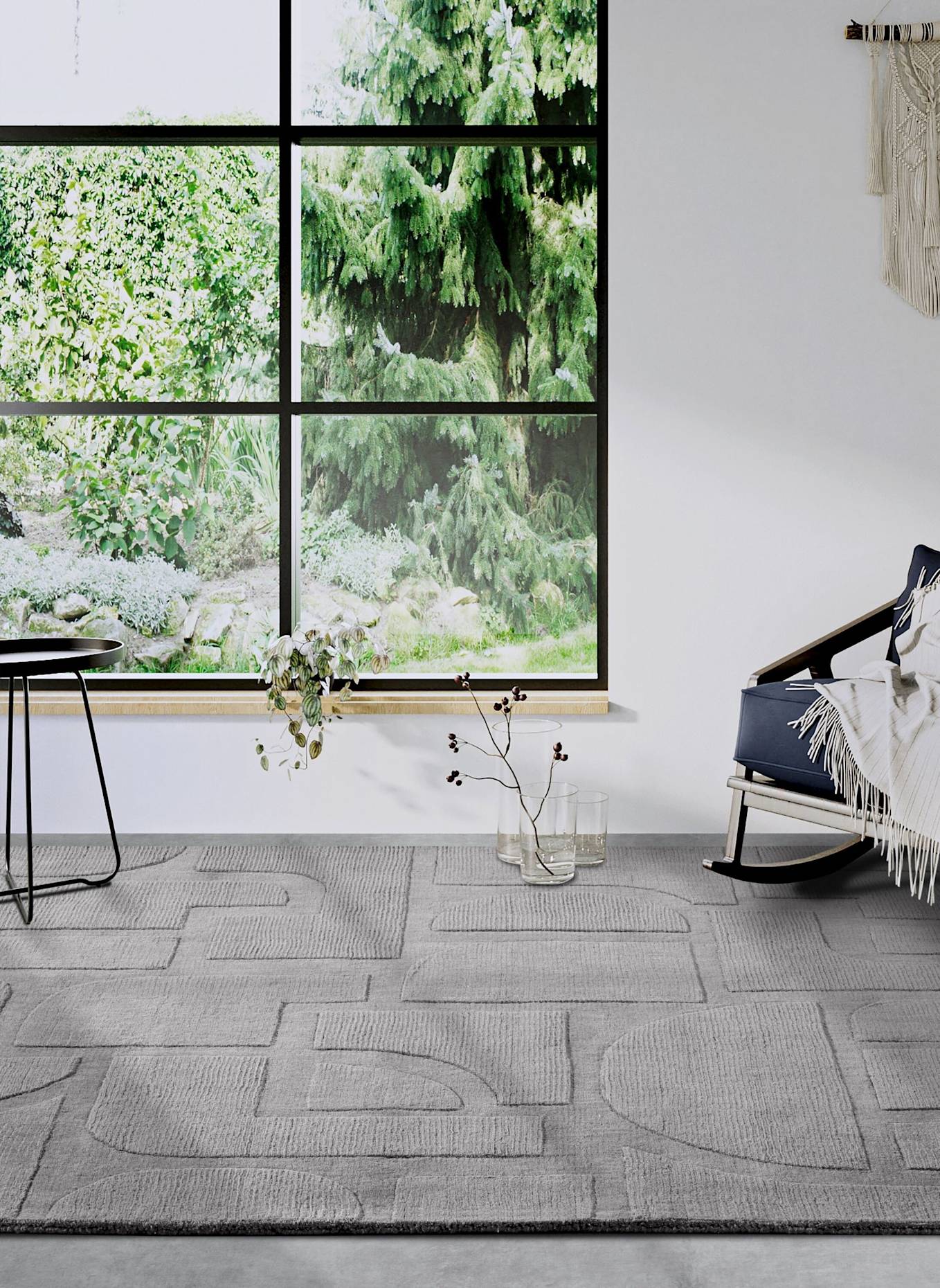 Villeroy & Boch Teppich ALEXIS: GRAU/ DUNKELGRAU/ HELLGRAU/ SILBER