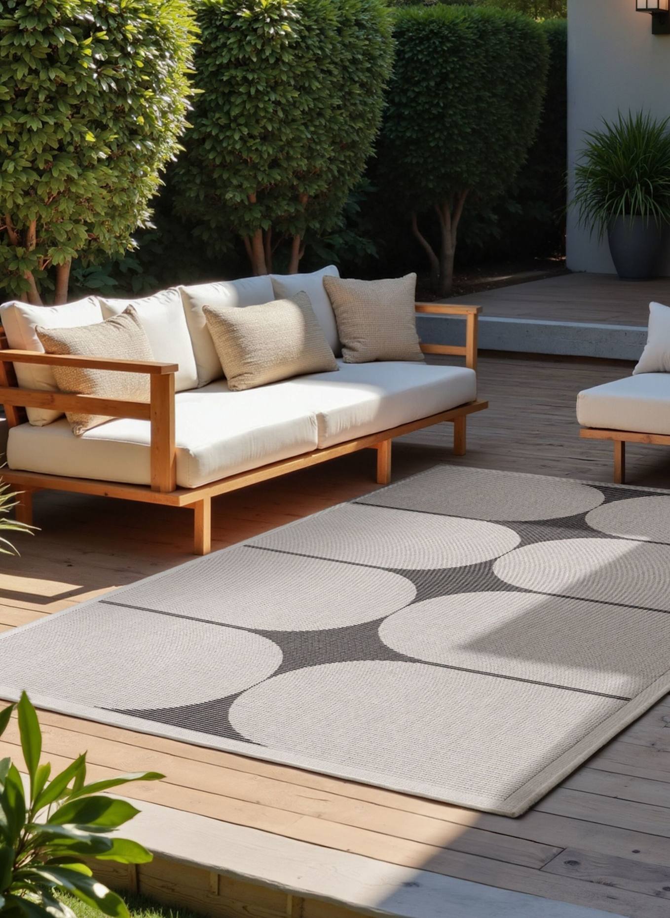 vikosa Teppich BOWEN: SCHWARZ/ WEISS