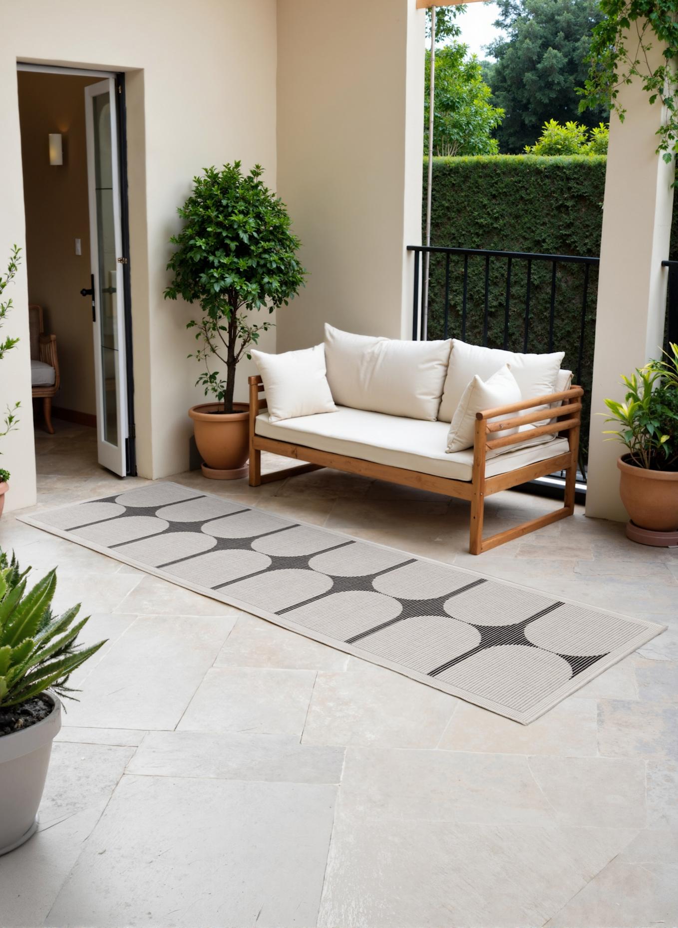 vikosa Teppich BOWEN: SCHWARZ/ WEISS