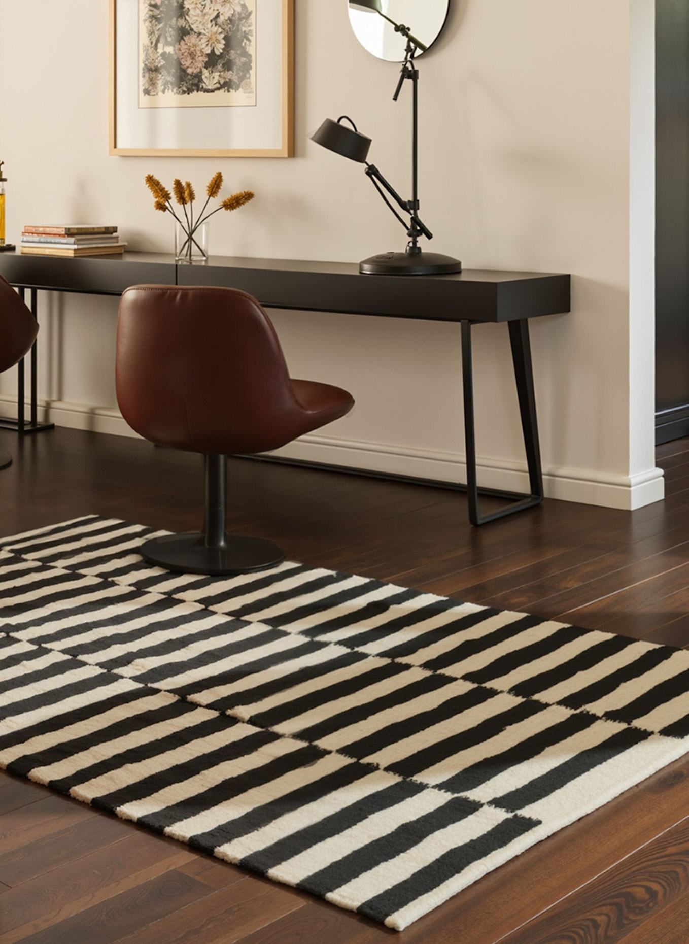 vikosa Teppich DONNA: SCHWARZ/ WEISS