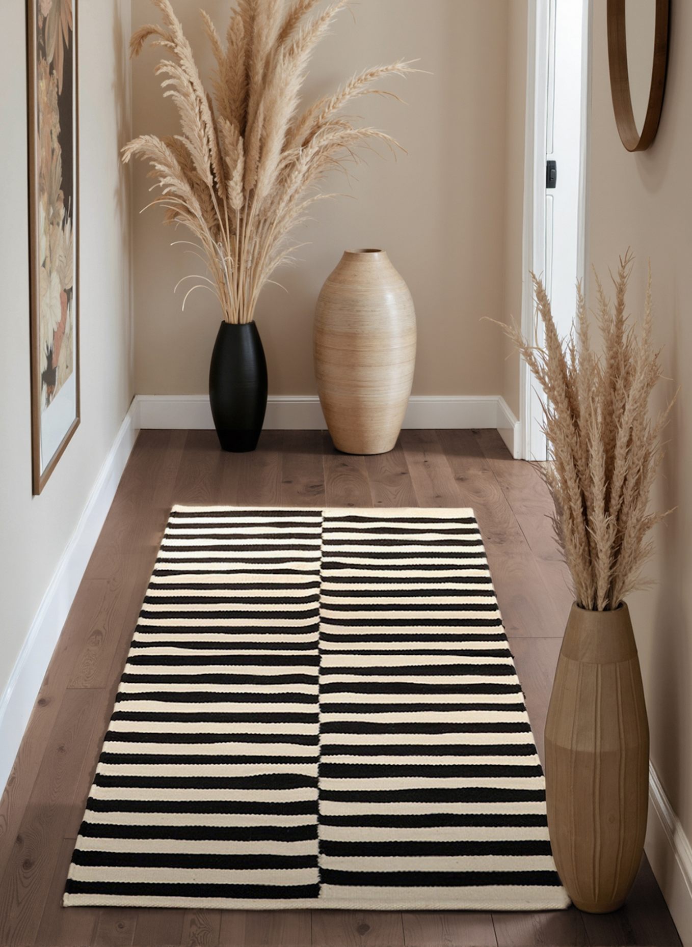 vikosa Teppich DONNA: SCHWARZ/ WEISS