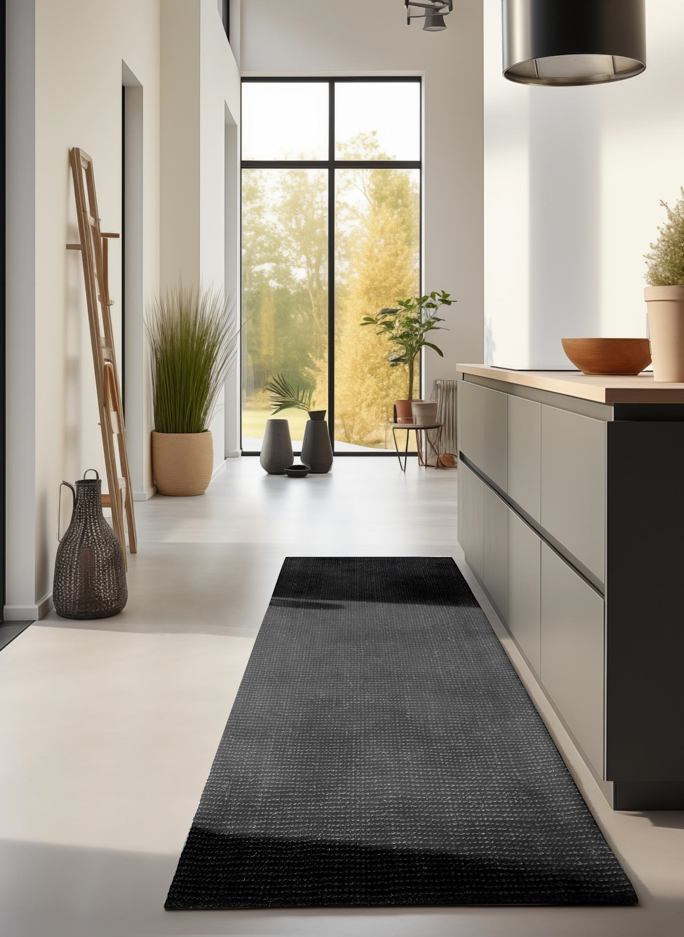 vikosa Teppich JAIPUR: SCHWARZ