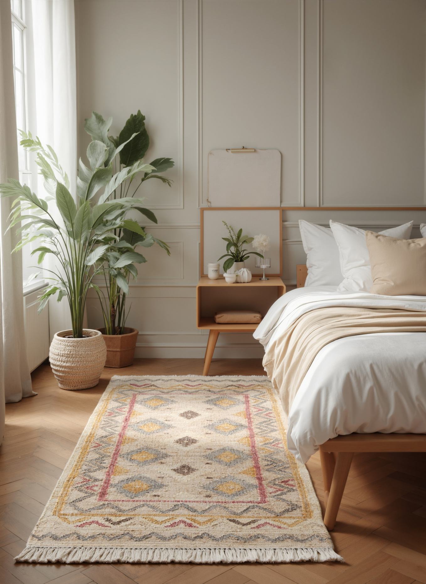 ELLE Decoration Teppich IMANI: GELB/ GRAU/ BEIGE