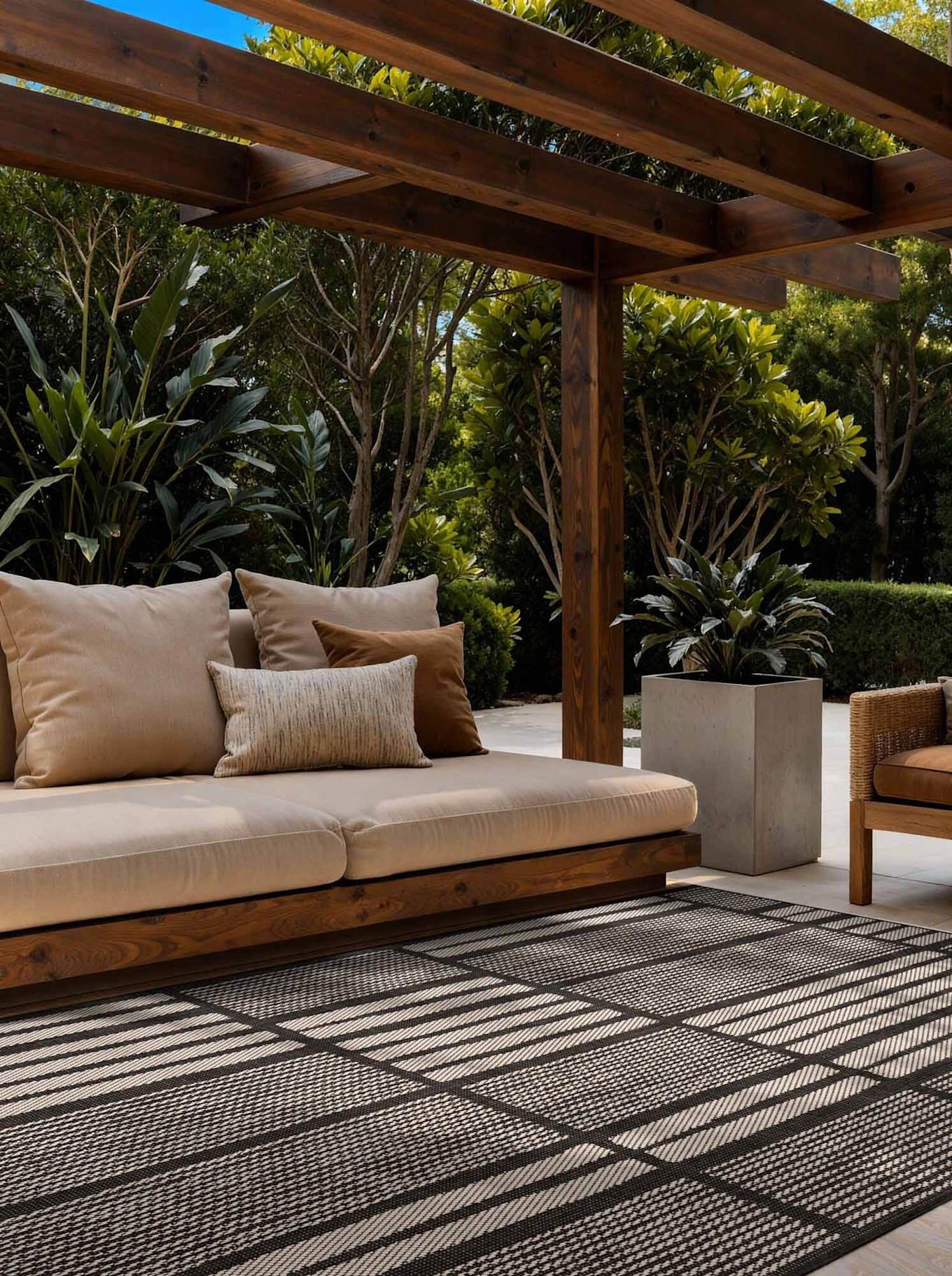 TED BAKER Teppich HARINGEY: SCHWARZ/ WEISS