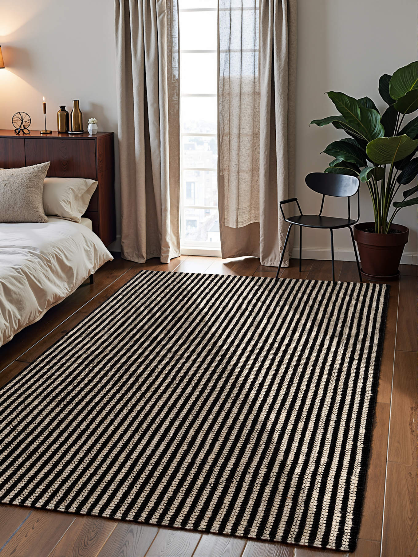 ELLE Decoration Teppich HARVEST: DUNKELGRAU/ SCHWARZ