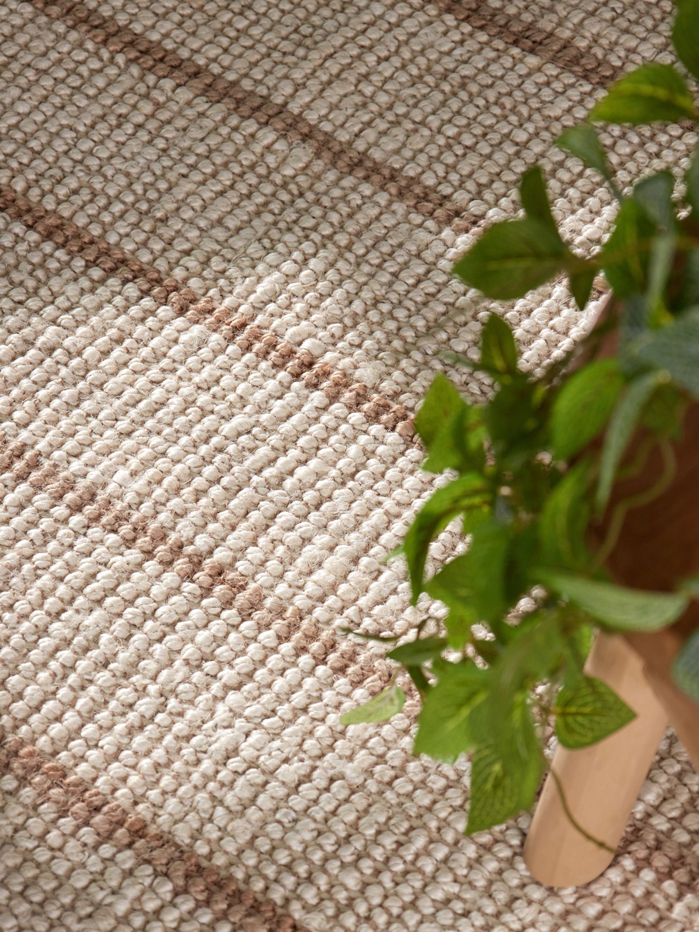 ELLE Decoration Teppich HARVEST: GRAU / CREME