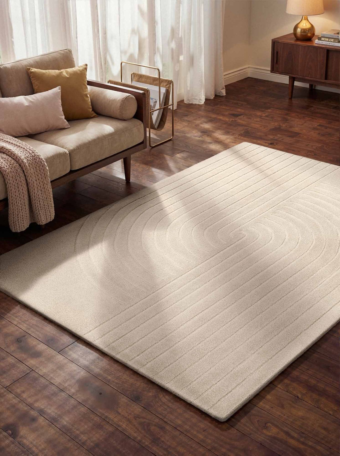 vikosa Teppich ARCURA: CREME/ WEISS