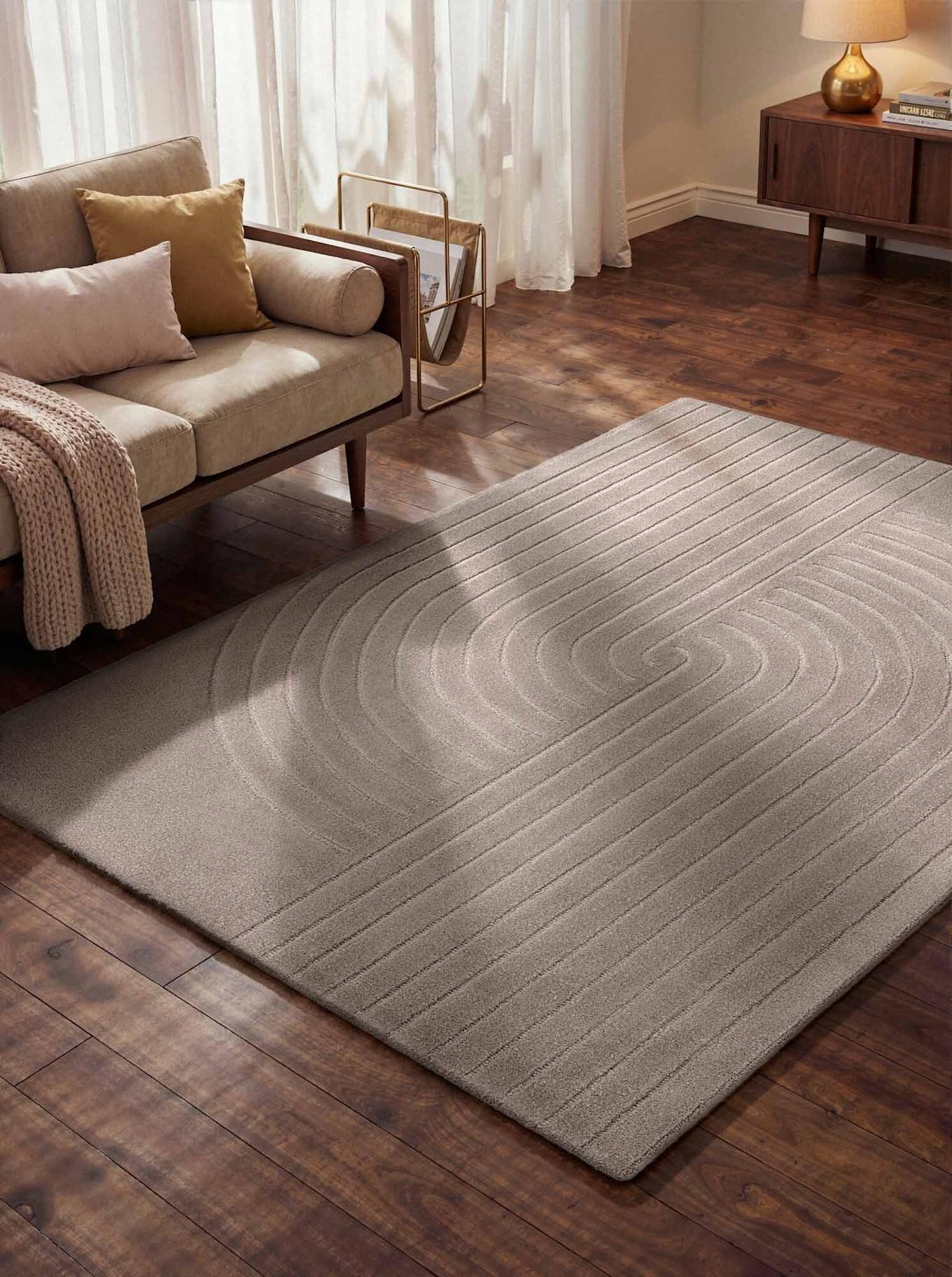 vikosa Teppich ARCURA: GRAU/ DUNKELGRAU/ HELLGRAU/ SILBER