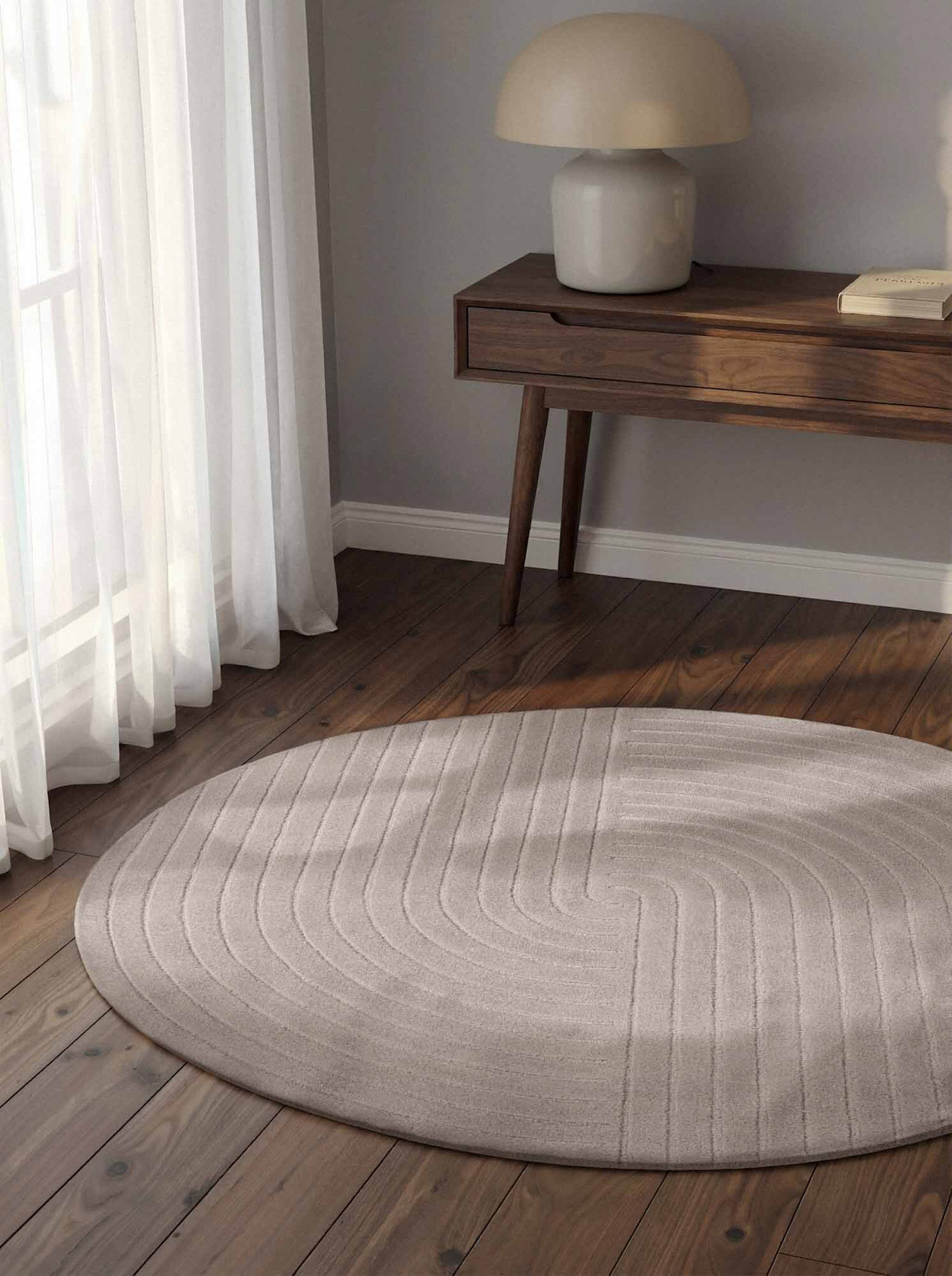 vikosa Teppich ARCURA: GRAU/ DUNKELGRAU/ HELLGRAU/ SILBER