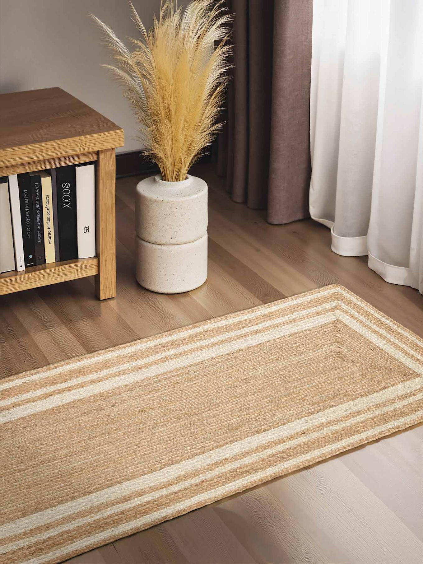 vikosa Teppich JUTTA: BEIGE/ WEISS