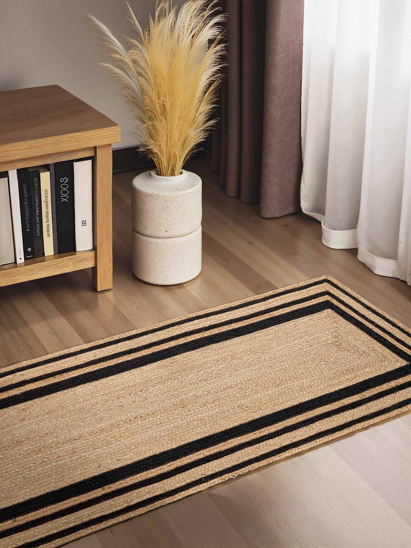 vikosa Teppich JUTTA: BEIGE/ SCHWARZ