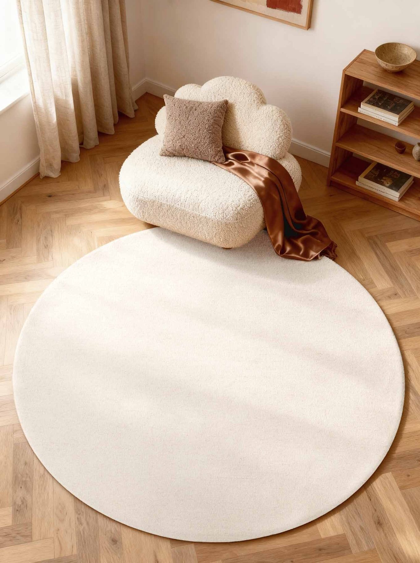 ELLE Decoration Teppich PURISTIC: WEISS